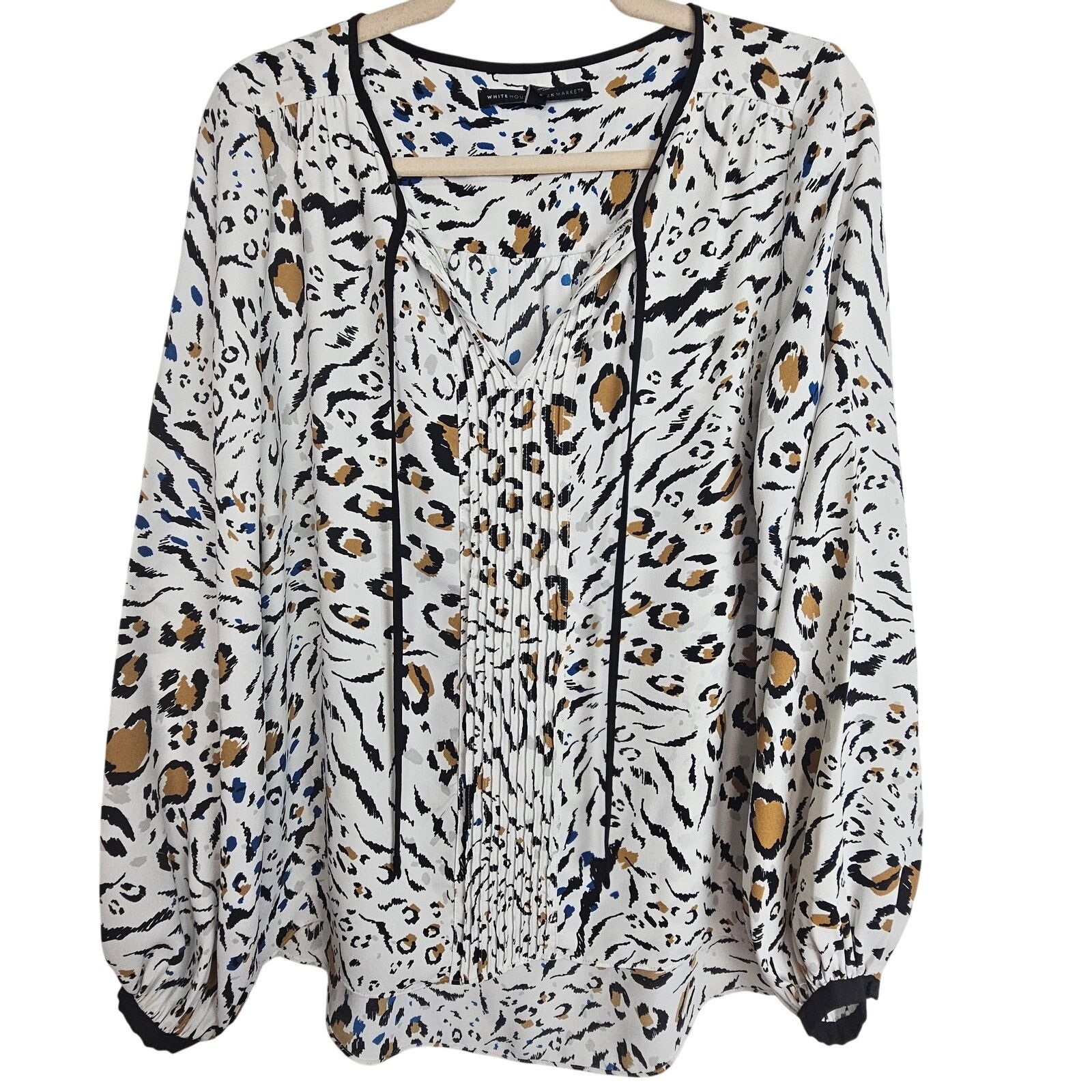 White House Black Market White House Black Market Women Animal Print Top XS Mob Wife Size XS / US 0-2 / IT 36-38 - 1 Thumbnail
