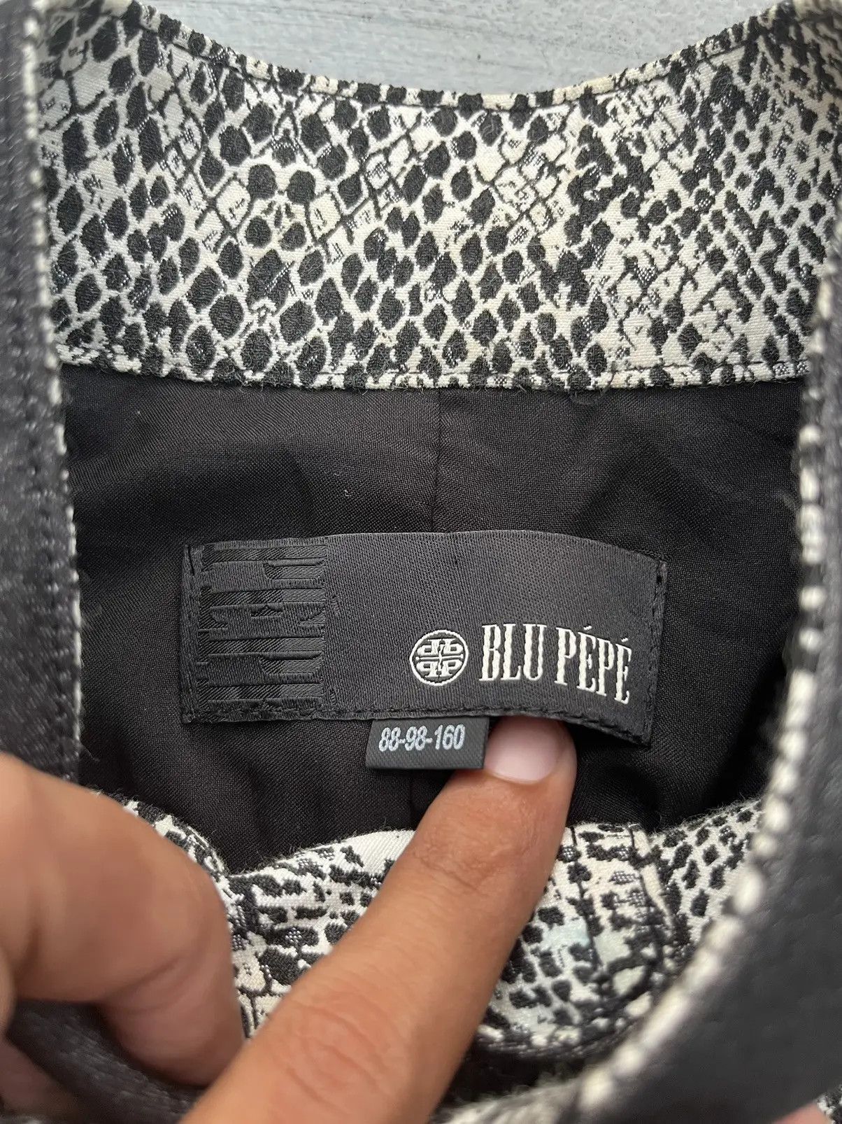 Japanese Brand Japanese Blu Pepe Snake Jacket Size US S / EU 44-46 / 1 - 6 Thumbnail