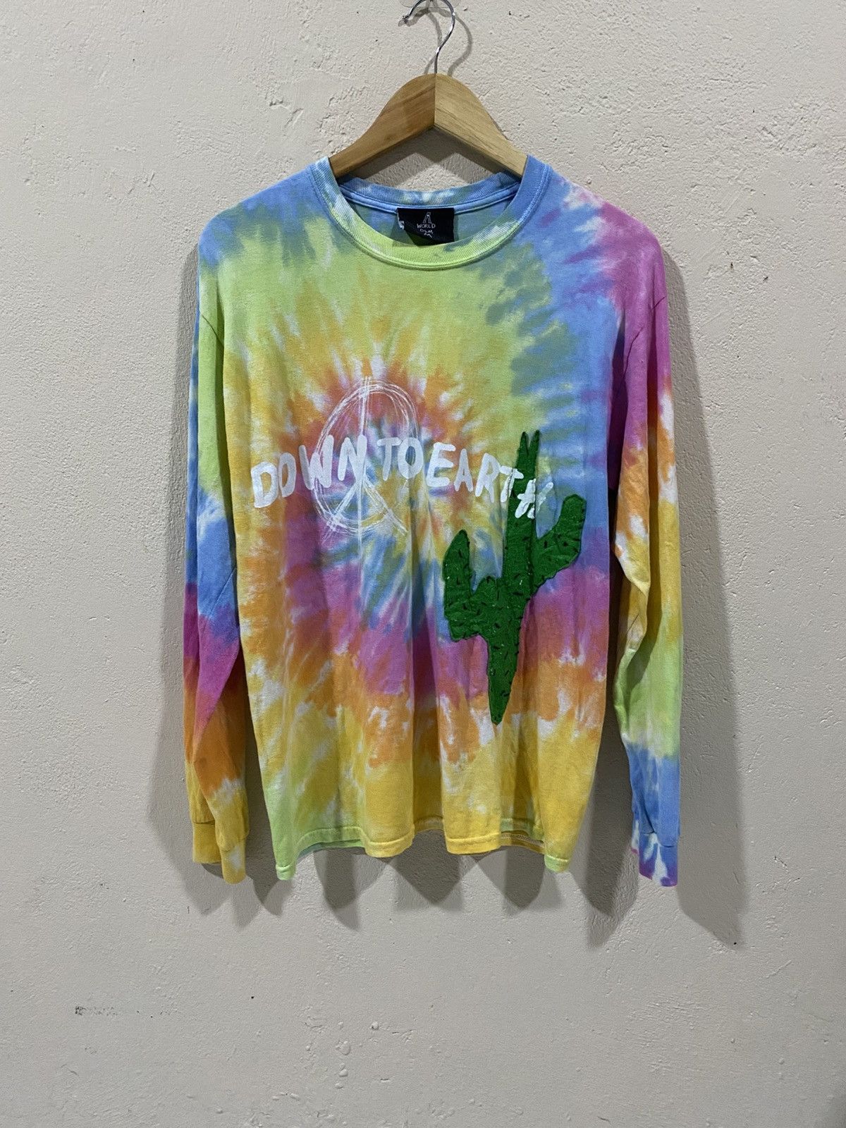 Dover Street Market × Travis Scott Travis Scott DSM 2019 Down To Earth Tie Dye Long Sleeve Rare Size US M / EU 48-50 / 2 - 2 Thumbnail