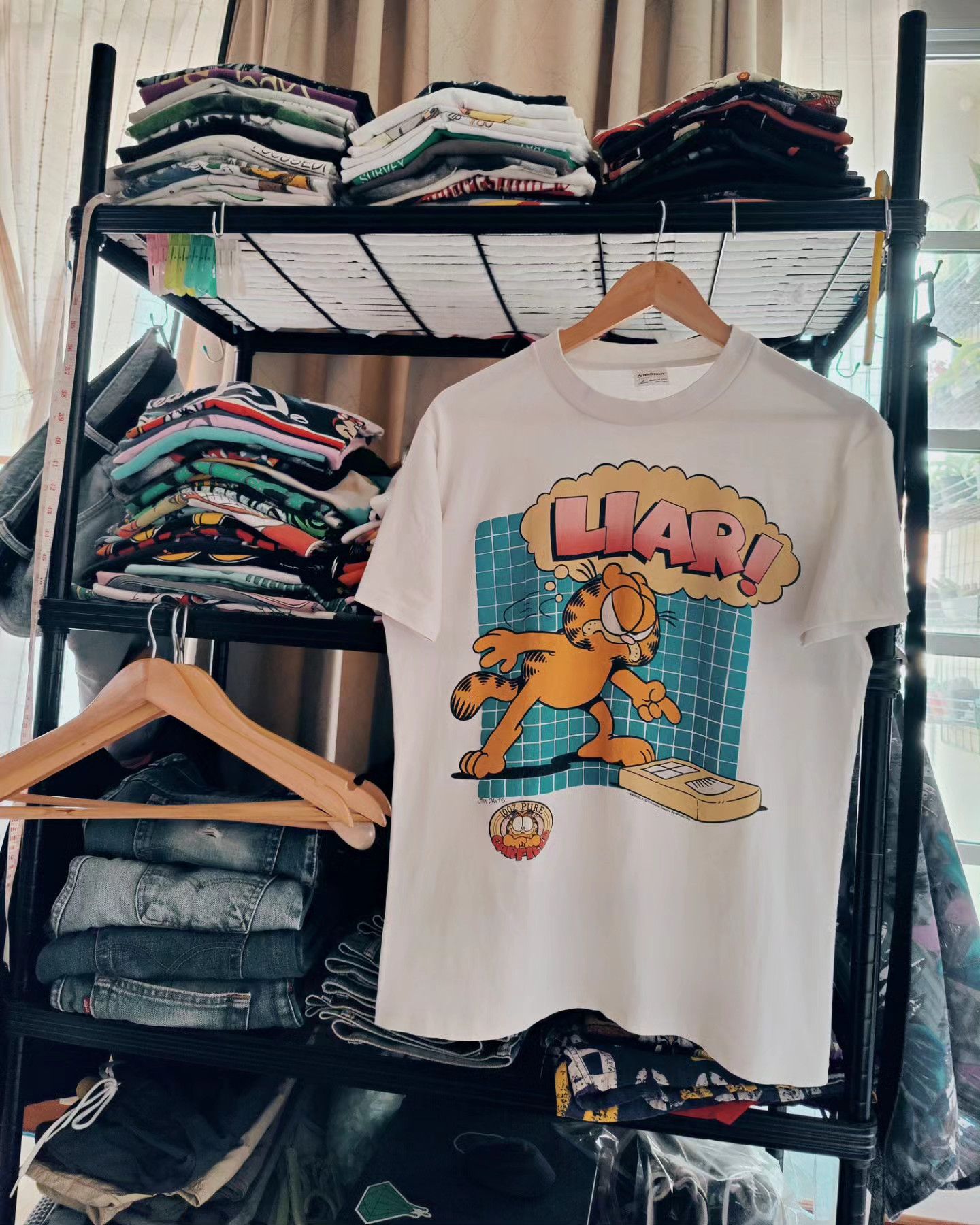 Vintage vintage 80s - GARFIELD Size M / US 6-8 / IT 42-44 - 7 Thumbnail