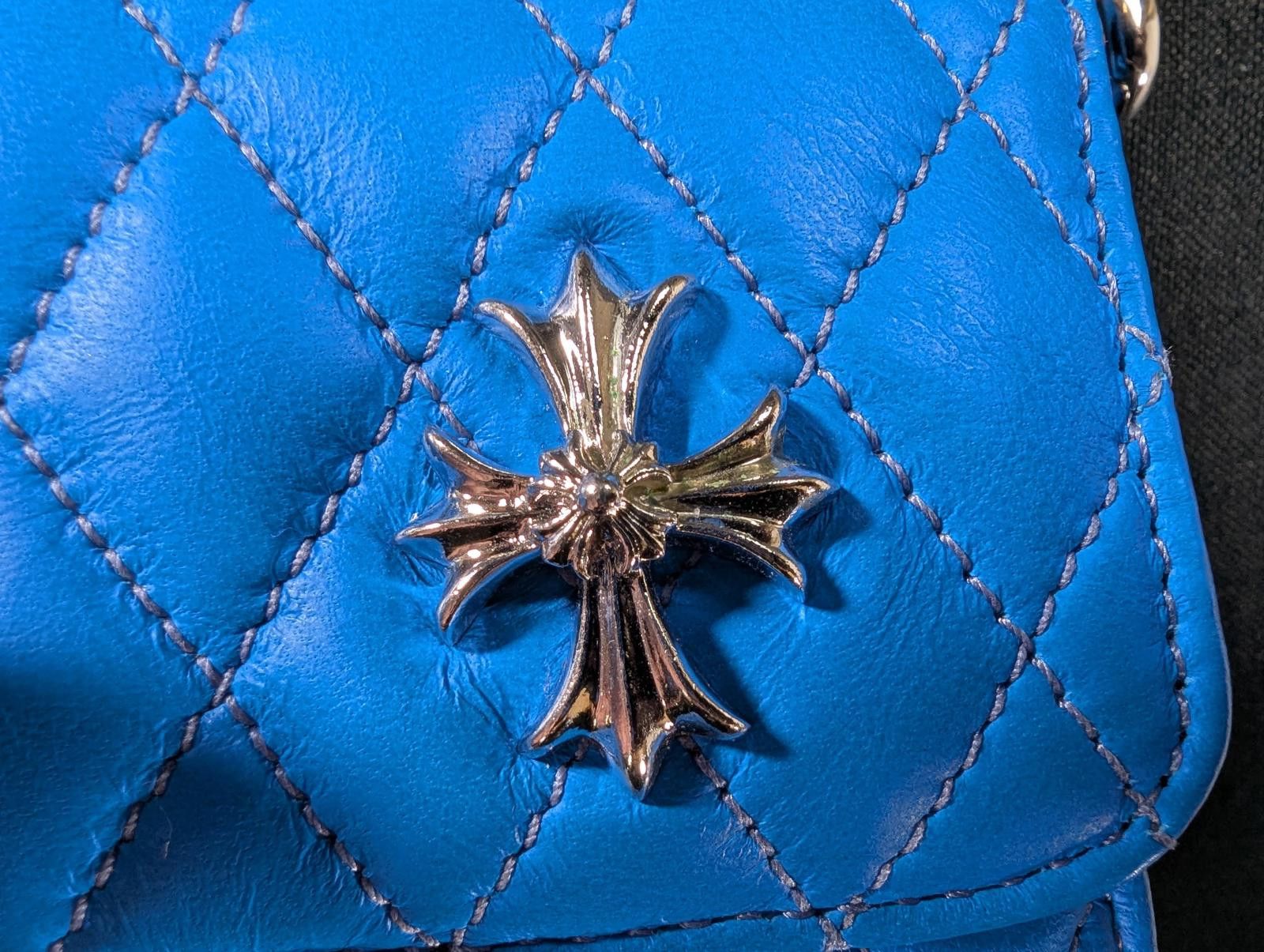 Chrome Hearts Chrome Hearts Quilted Purse in Light Blue Size ONE SIZE - 11 Thumbnail