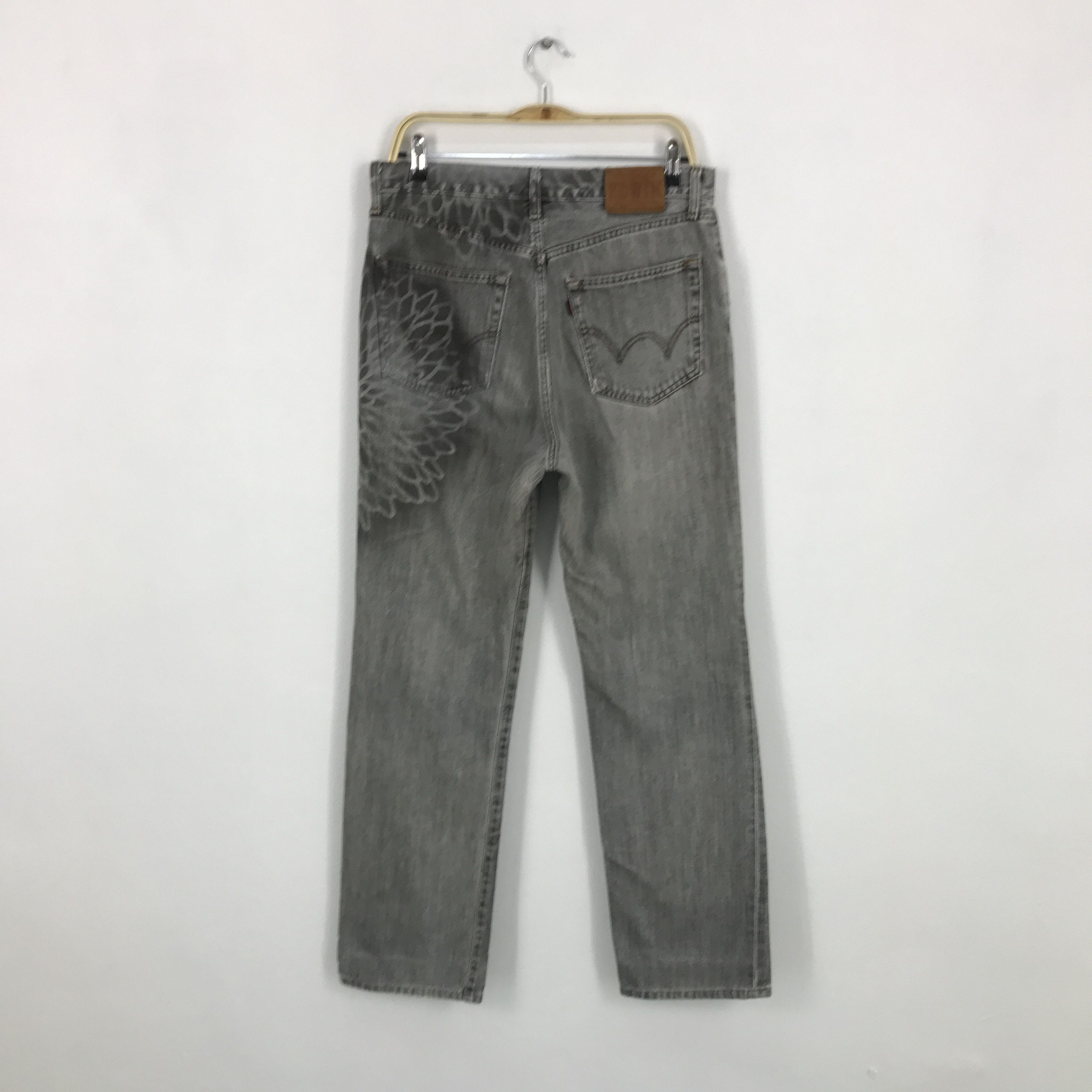 Edwin black faded denim edwin distressed jean pants Size US 32 / EU 48 - 2 Thumbnail