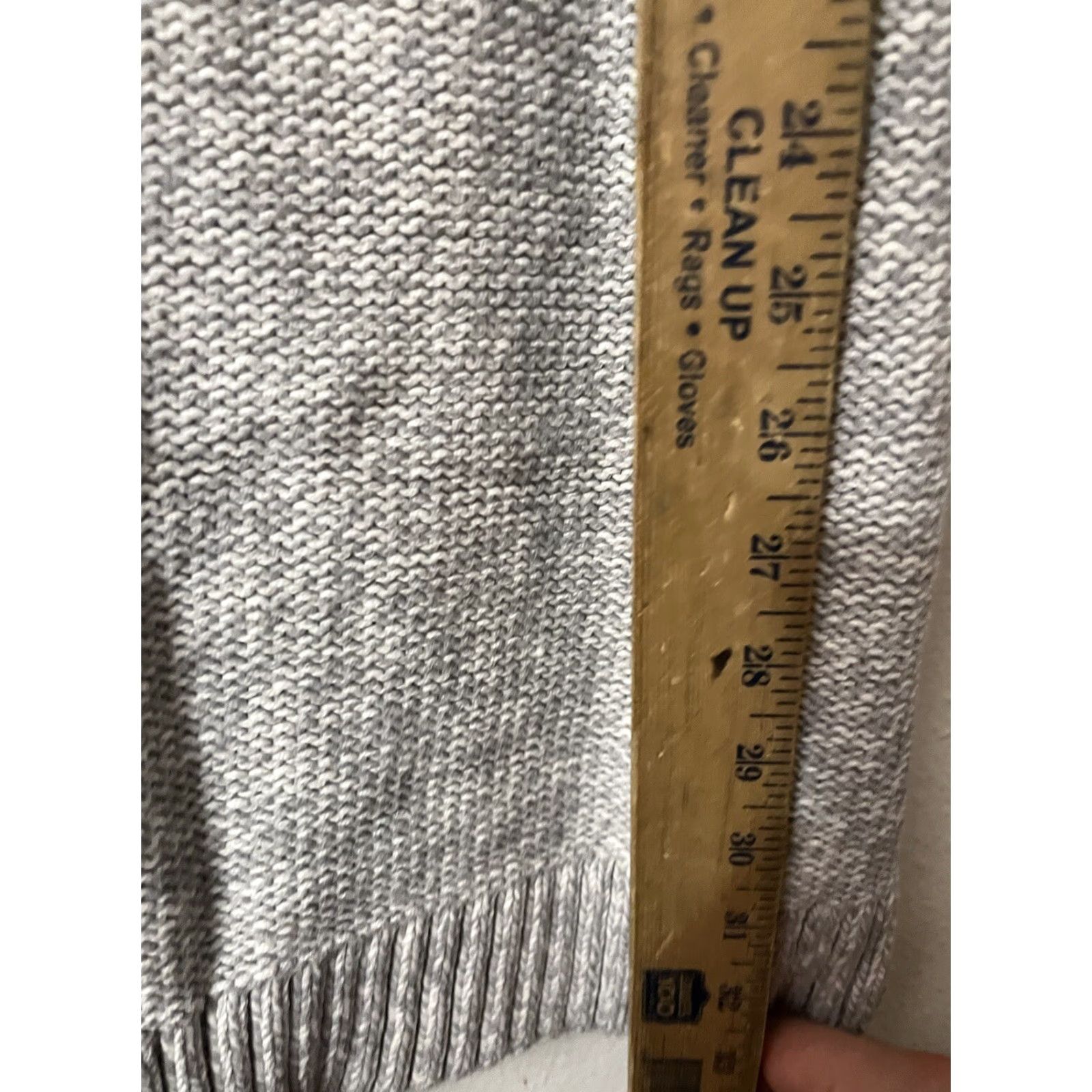 Loft LOFT Dress Sweater Women S Grey Cable Knit Long Sleeve Cold Shoulder Knit Dress Knee Length Maroon? (Wait) Size S / US 4 / IT 40 - 4 Thumbnail