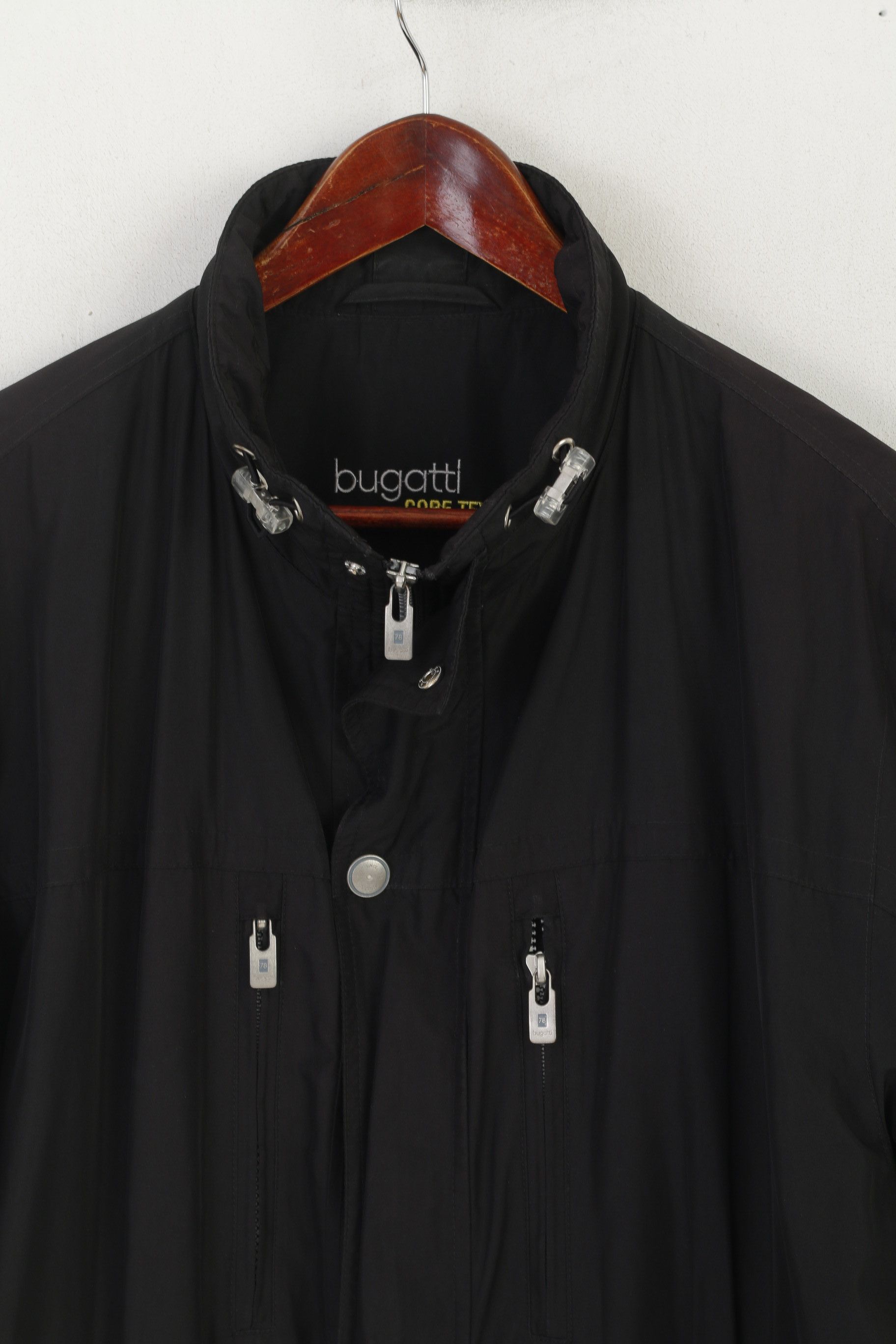 Bugatti Bugatti Men 26 L Jacket Black Long Gore-Tex 5689 Size US L / EU 52-54 / 3 - 3 Thumbnail