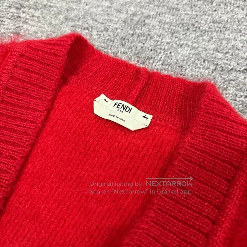 Fendi Fendi Double F Mohair Knit Cardigan Size XS / US 0-2 / IT 36-38 - 5 Thumbnail