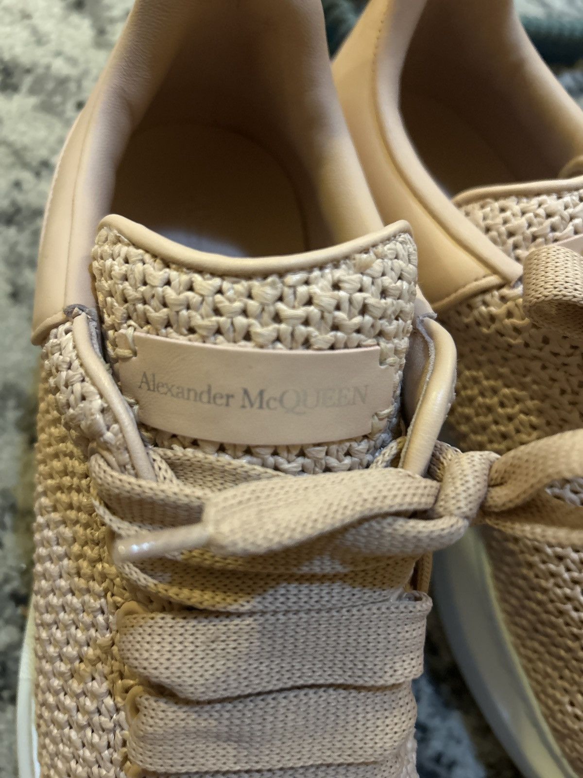 Alexander McQueen Alexander McQueen Larry raffia Oversized sneakers size 40 Size US 10 / IT 40 - 9 Thumbnail