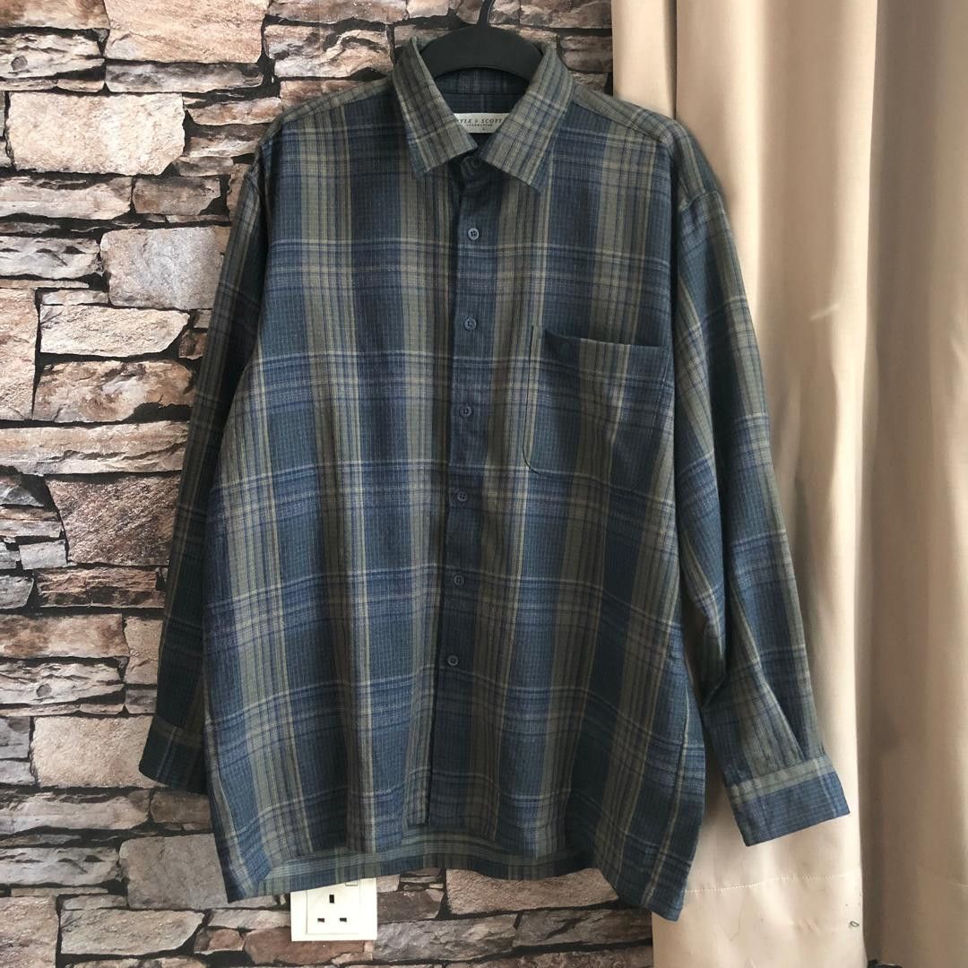 Lyle & Scott Lyle & Scott Wool Plaid Shirt Heritage Ametora Fit Size US L / EU 52-54 / 3 - 1 Thumbnail