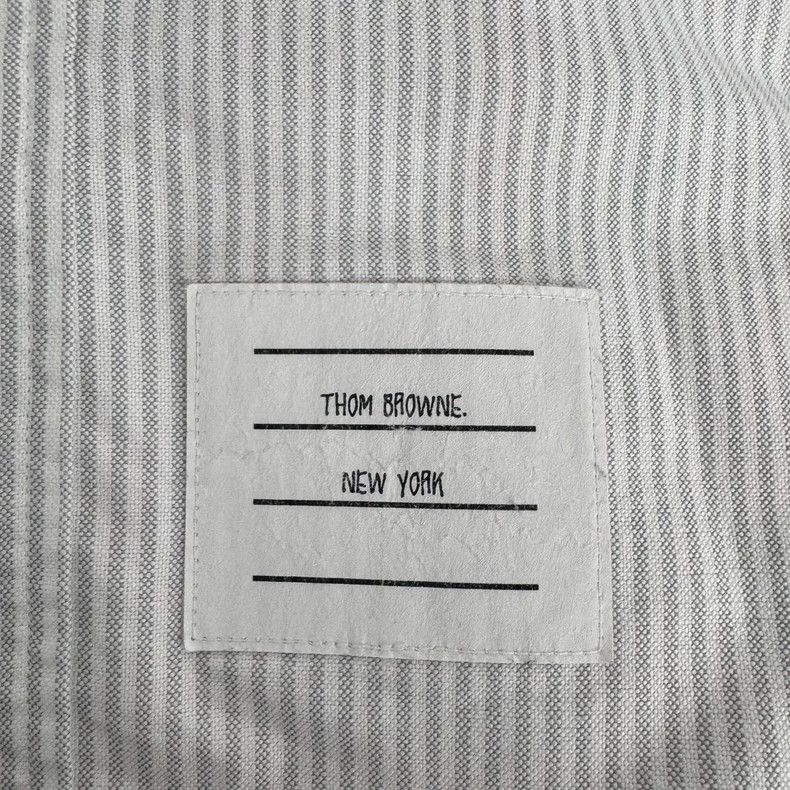 Thom Browne Thom Browne Striped two-sleeved shirt Size US S / EU 44-46 / 1 - 4 Thumbnail