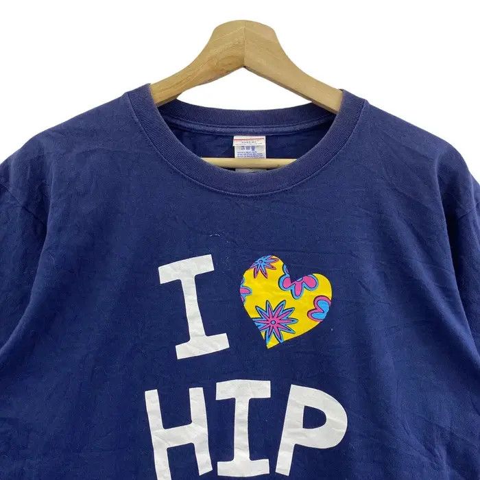Vintage Vtg I LOVE HIP HOP Music Festival Wutang Nas Run Dmc Tee Size L / US 10 / IT 46 - 2 Thumbnail
