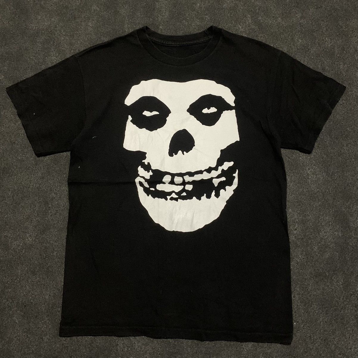 Band Tees Vintage Misfits The Fiend Skull Logo T-Shirt - Black Size US M / EU 48-50 / 2 - 1 Thumbnail
