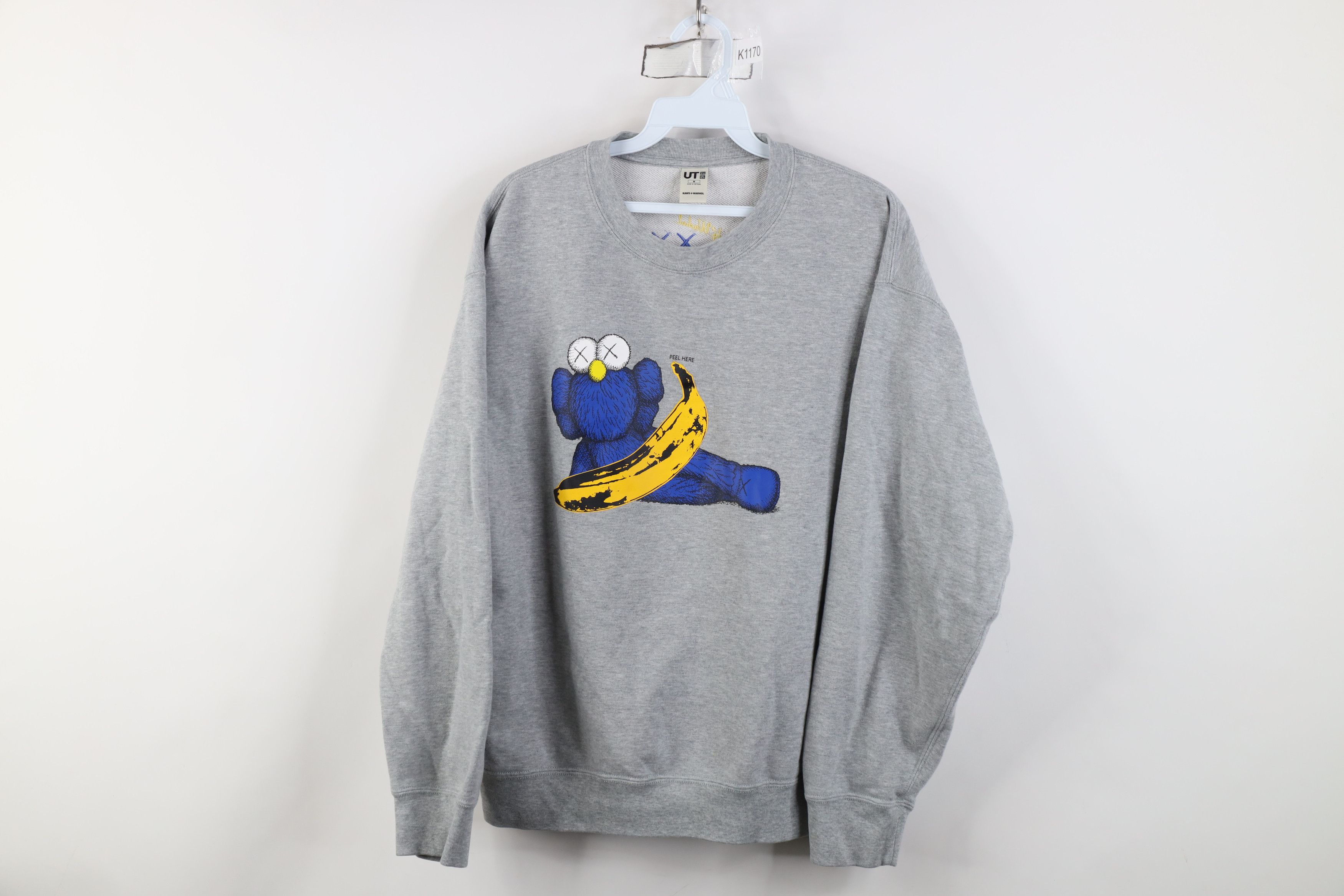 Uniqlo Uniqlo x Kaws x Andy Warhol Art French Terry Sweatshirt Gray Size US M / EU 48-50 / 2 - 1 Thumbnail