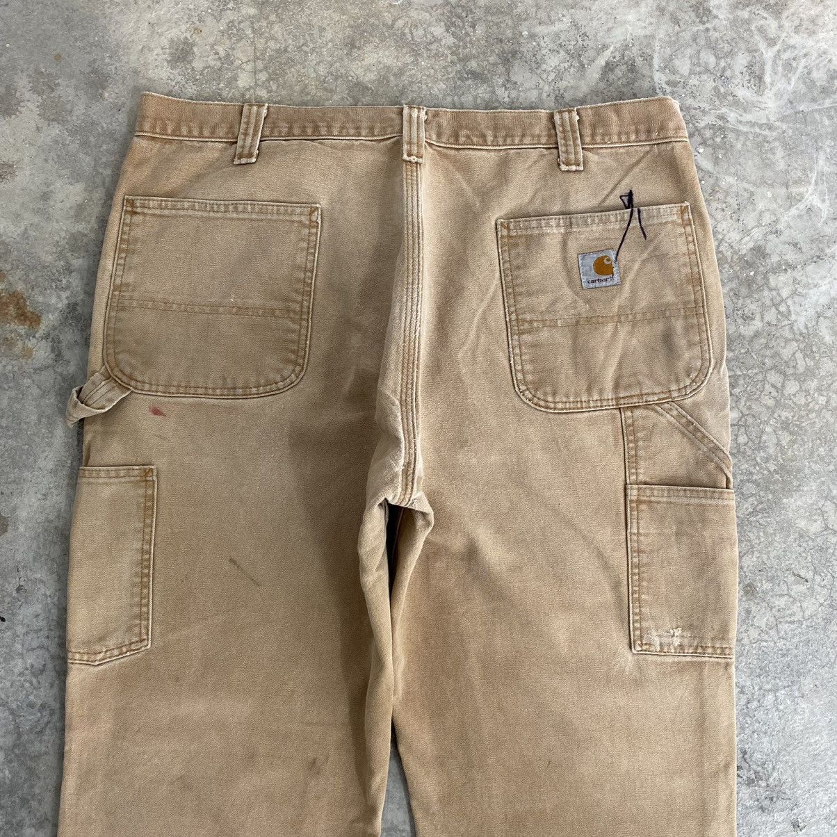 Carhartt VTG Carhartt Double Knee Faded Distressed Carpenter Pants Size US 37 - 23 Thumbnail