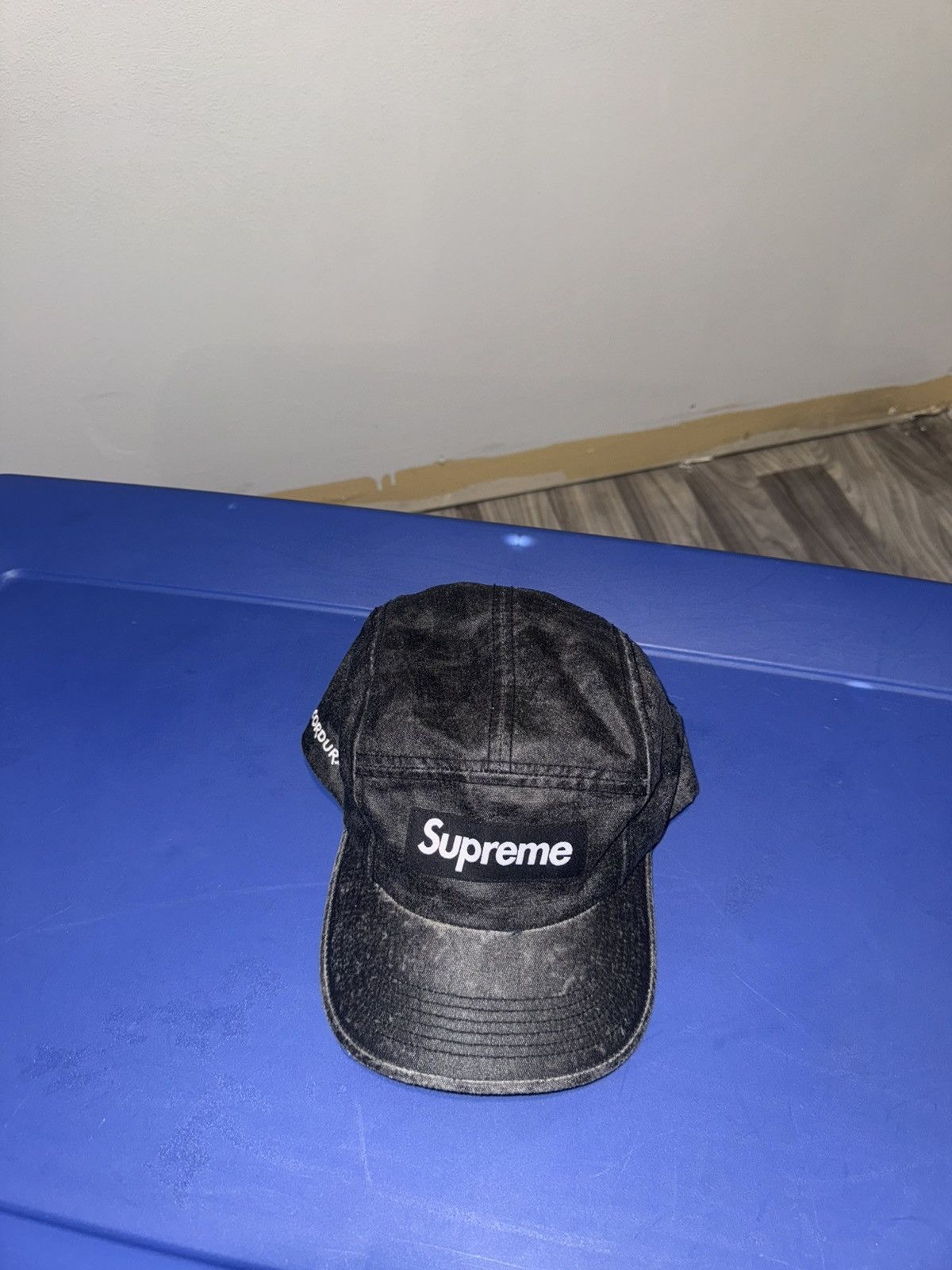 Supreme 2024 Supreme Coated Denim Cap ‘Black’ Size ONE SIZE - 1 Thumbnail