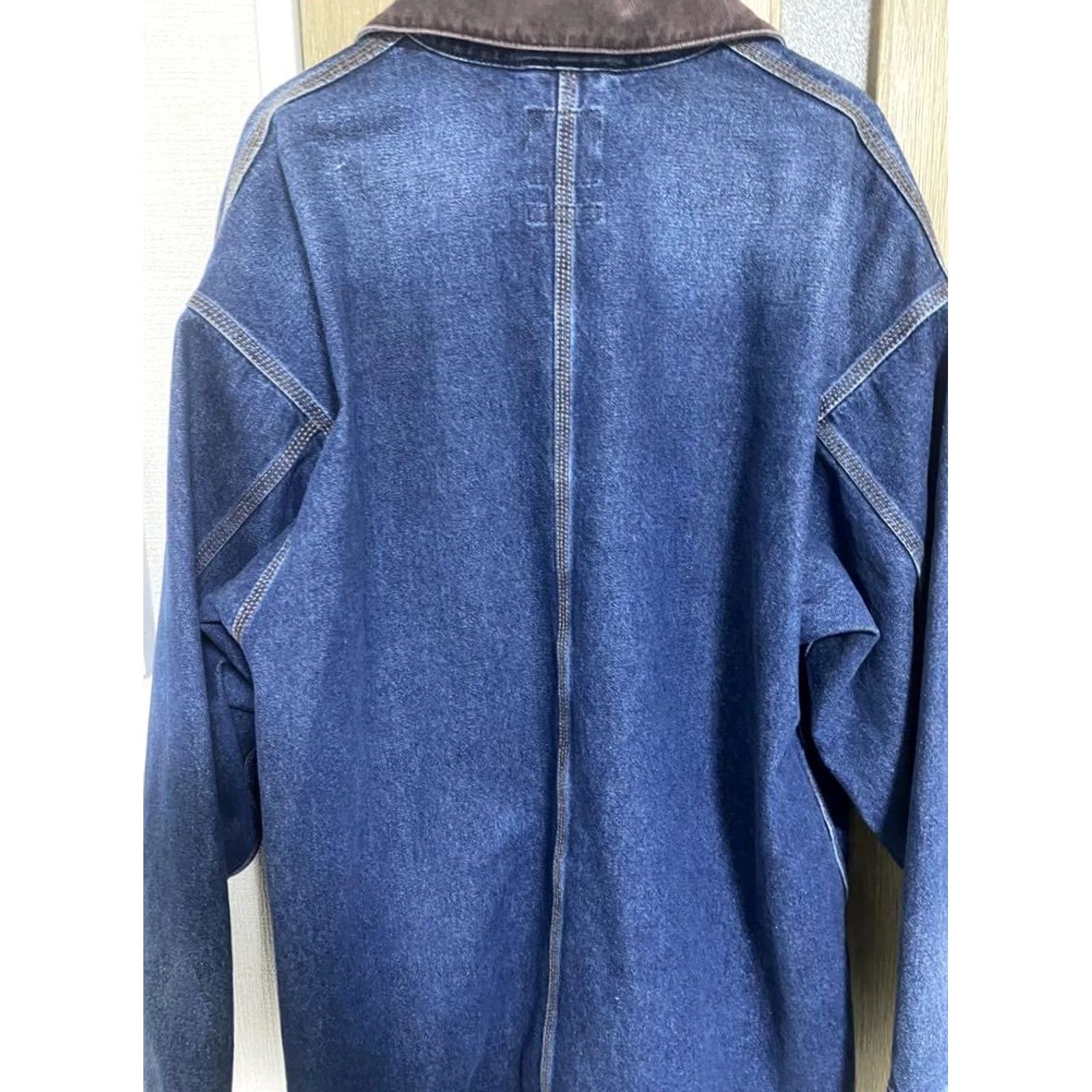 Denime BEAMS Denim Coverall Jacket L Men's Denim Coverall Jacket Indigo Blue 24AW Casual Workwear 90s? (adjust as applicable) Size US 33 - 2 Thumbnail