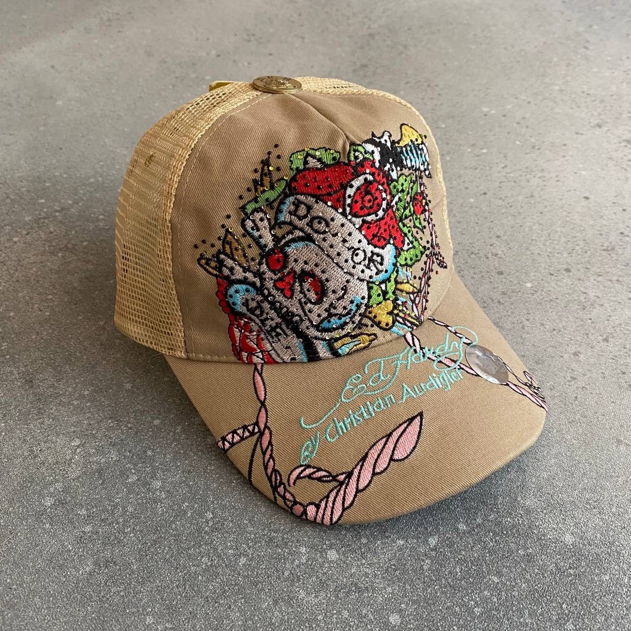Ed Hardy Ed Hardy Y2K Vintage Mullticolour Mesh Trucker Hat Cap Size ONE SIZE - 5 Thumbnail