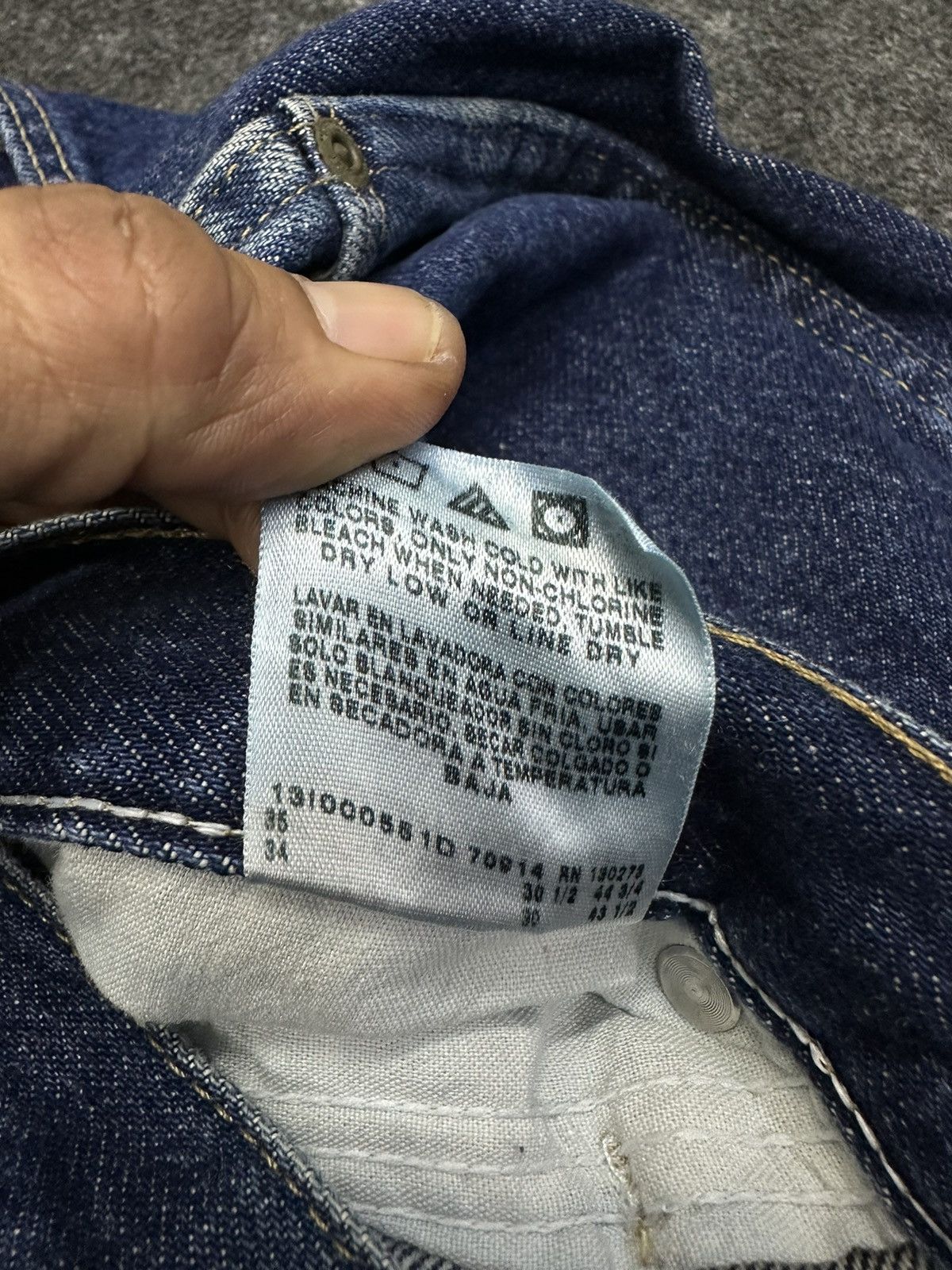 Hysteric Glamour Vintage 90s Wrangler Premium Baggy Denim 32x30 F43 Size US 32 / EU 48 - 11 Thumbnail