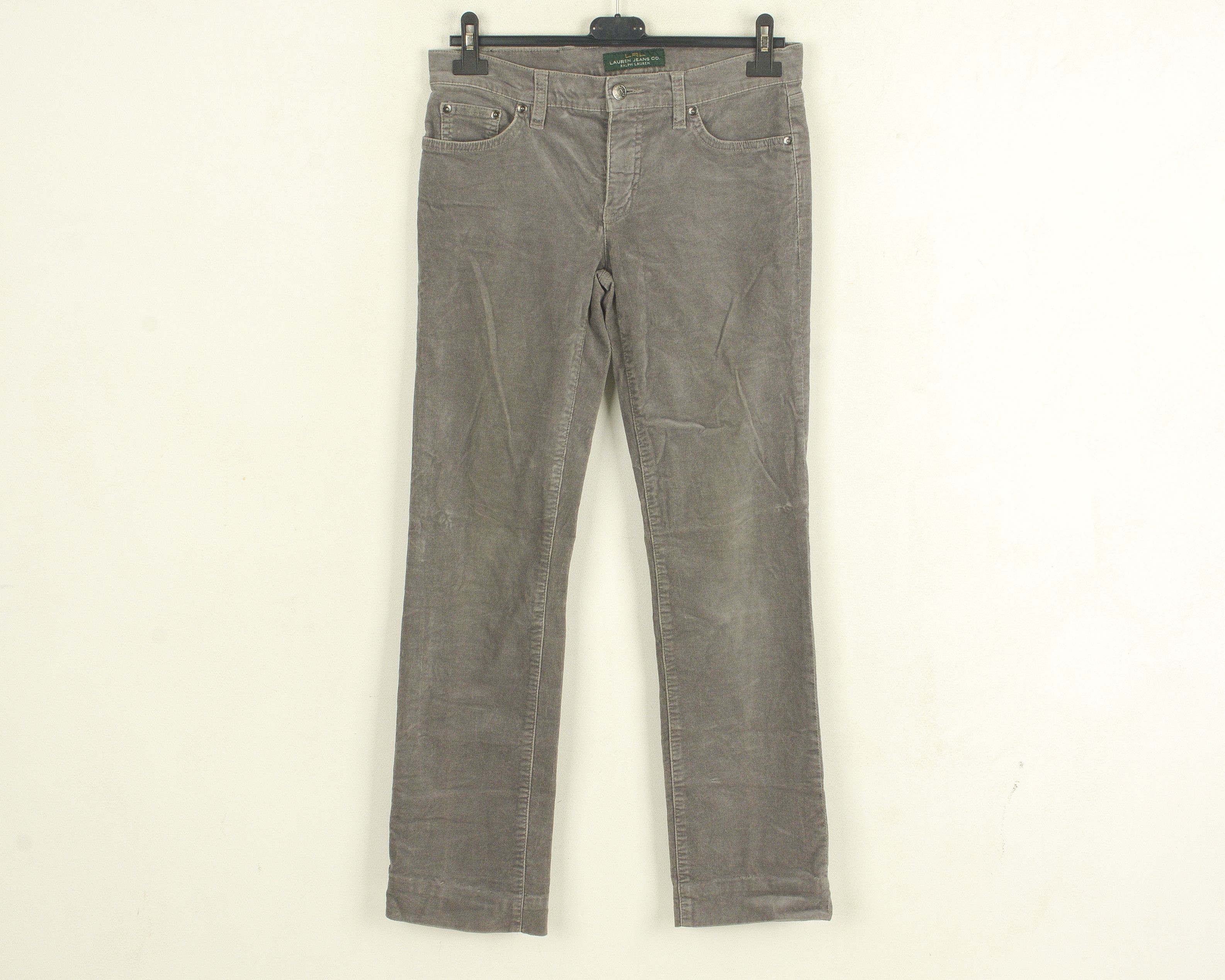 RRL Ralph Lauren Corduroy Women's UK 6 Trousers S Ralph Lauren Grey Size 26" / US 2 / IT 38 - 1 Thumbnail