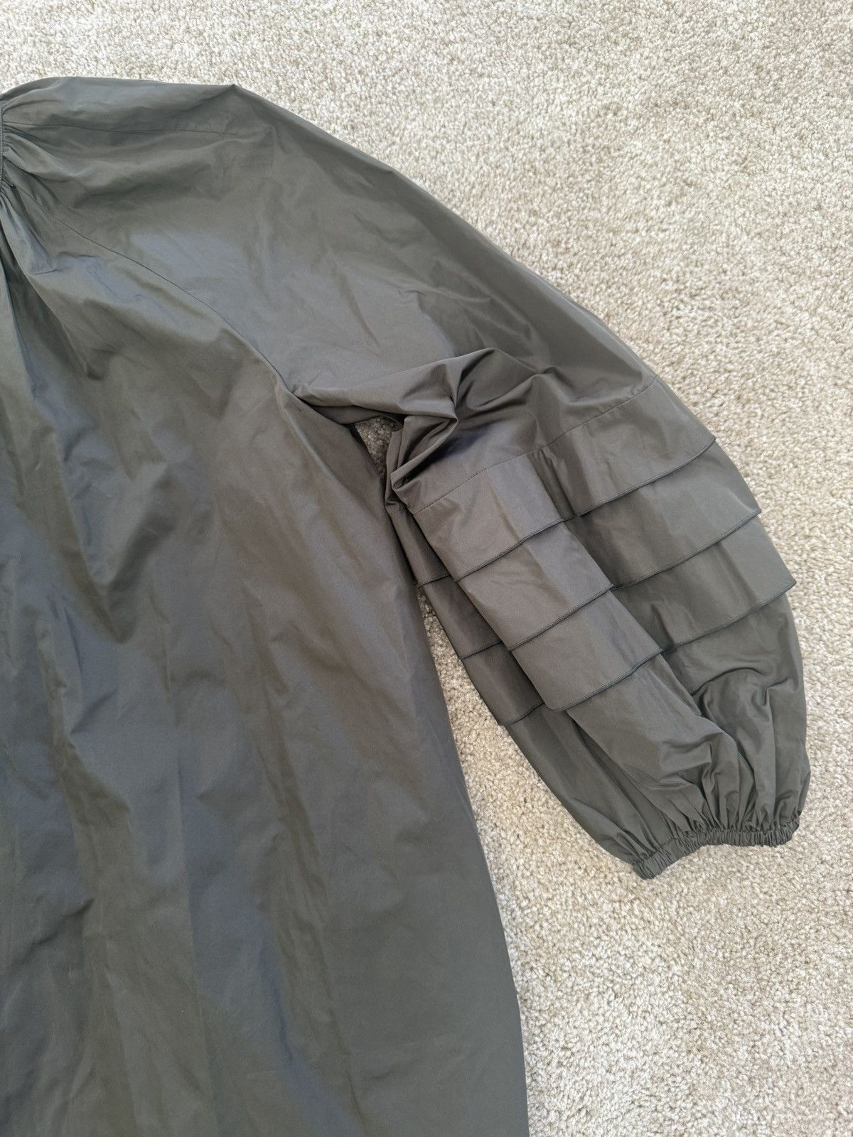 Max Mara Max Mara Studio Black Midi Coat – Balloon Sleeves Size XL / US 12-14 / IT 48-50 - 5 Thumbnail