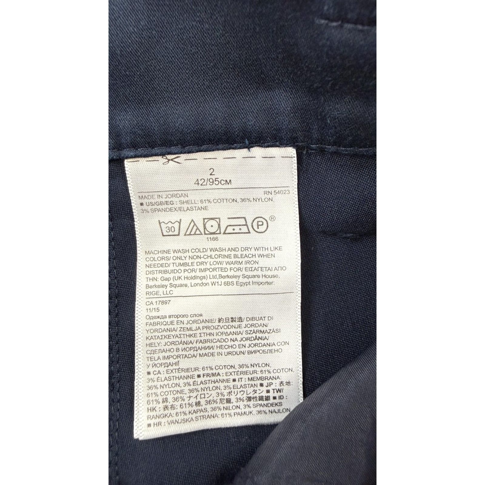 Banana Republic Banana Republic Pants Women Cropped Wide-Leg Culottes Belted Navy 2 Regular Inseam 23.5in Stretch Twill Pocketed Mens? Size 26" / US 2 / IT 38 - 5 Thumbnail