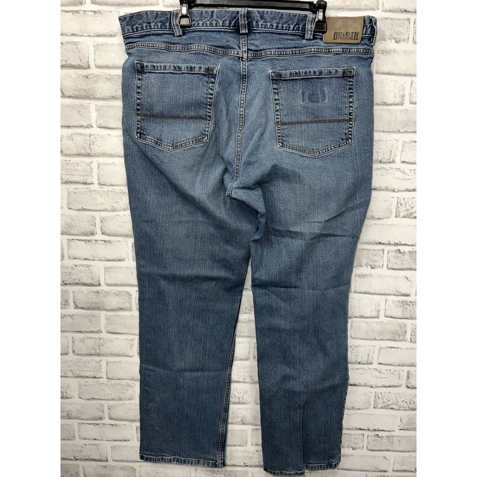 CO Duluth Trading Co Flex Weekender Jeans Mens Size 40x32 Blue Straight Size US 40 / EU 56 - 3 Thumbnail