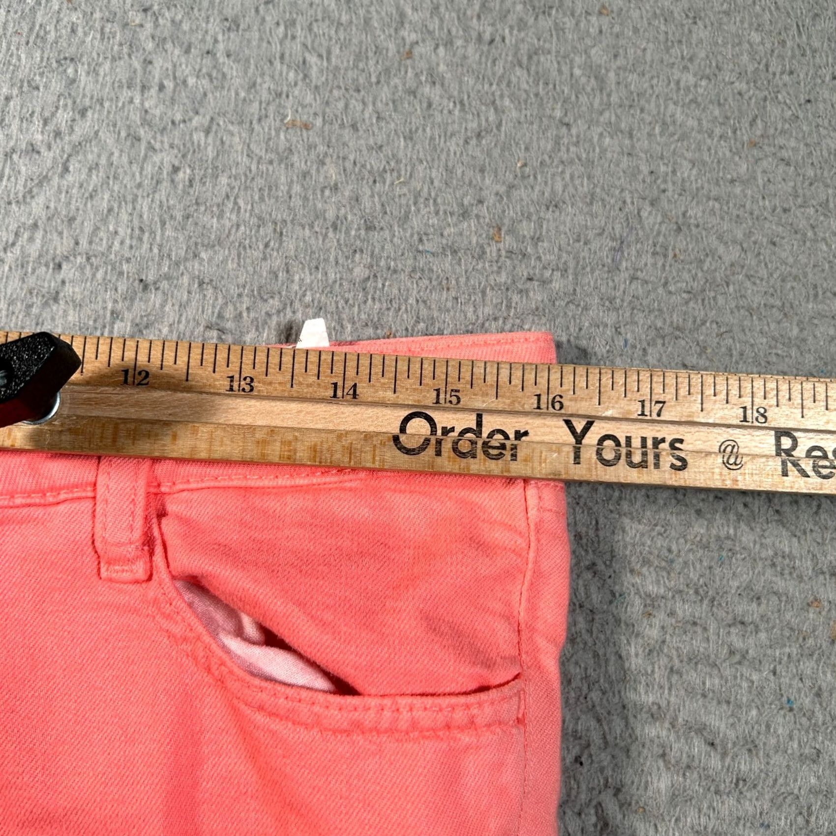 Vintage Manoush Jeans Women Size 31x32 Pink Wide-Leg Low Rise Cotton Blend Zip Fly Embroidered 5-Pocket Women Size 24" / US 00 / IT 34 - 7 Thumbnail