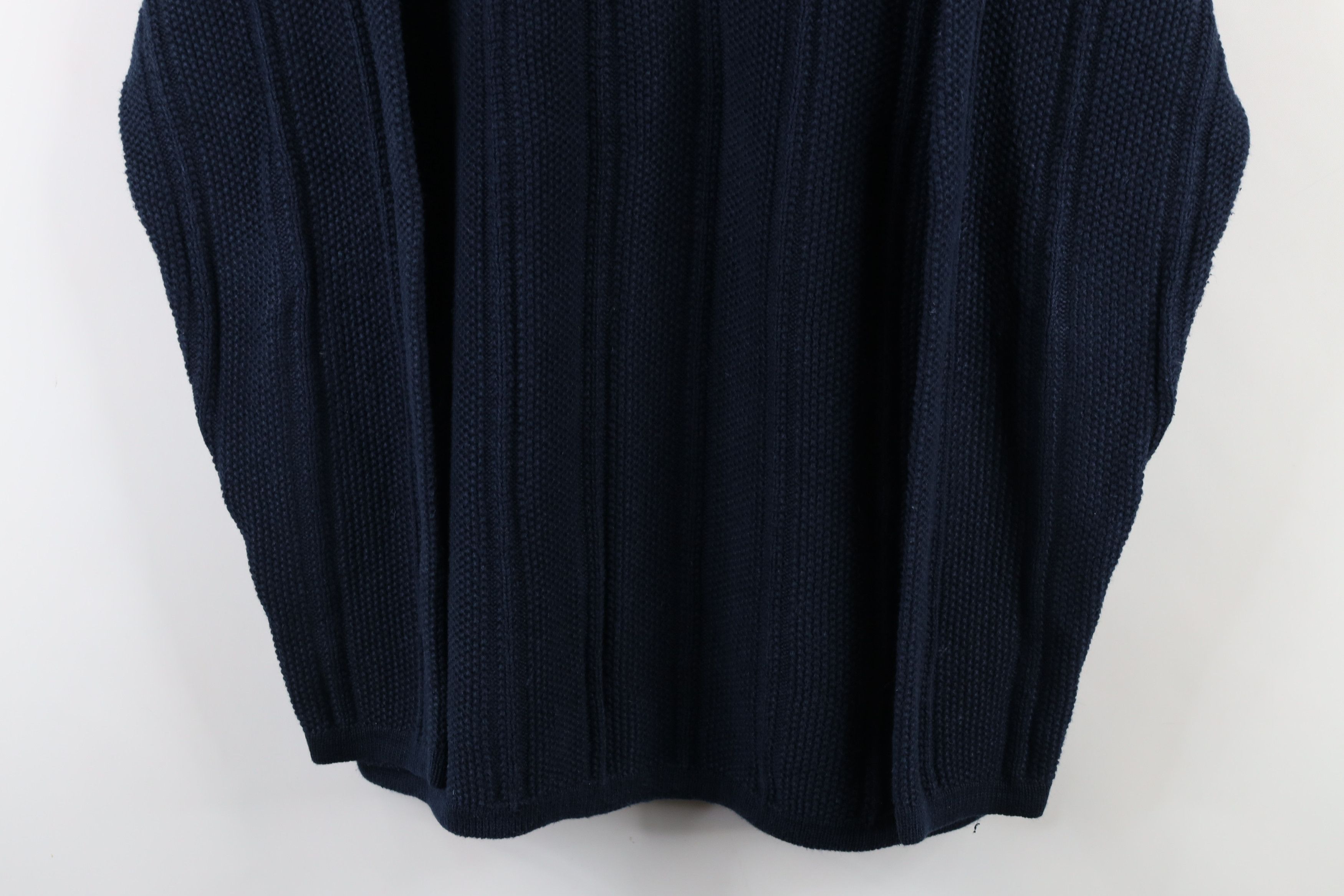Vintage Vintage 90s Streetwear Heavyweight Knit Henley Sweater Size US L / EU 52-54 / 3 - 3 Thumbnail