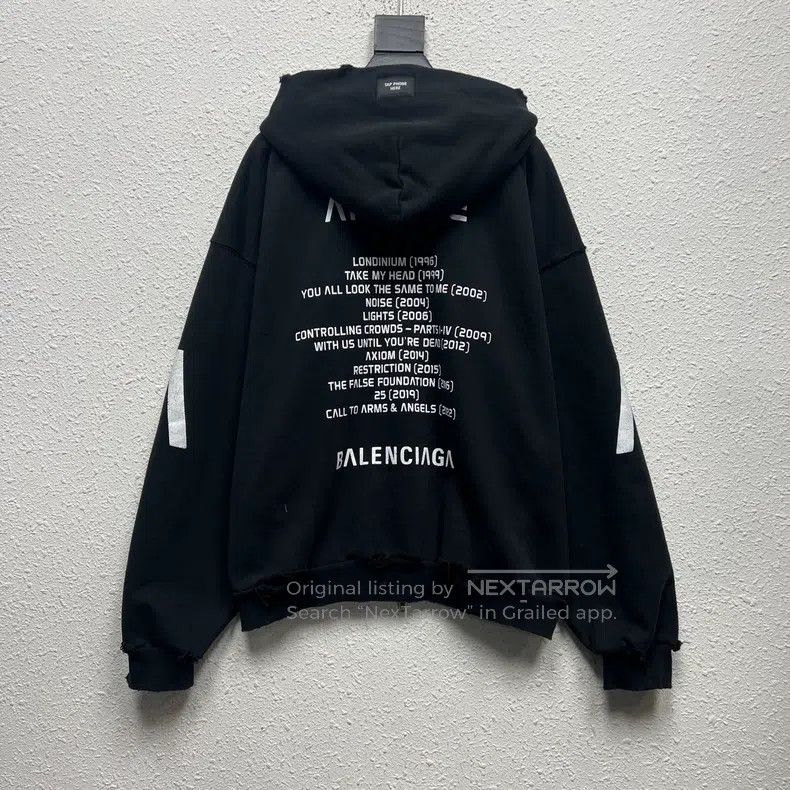 Balenciaga Balenciaga Letter Printed Zipper Sweatshirt Size US XS / EU 42 / 0 - 2 Thumbnail