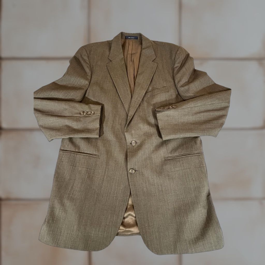 Ralph Lauren Ralph Lauren Suit Jacket Mens 48 Brown Wool Blazer Sport Coat RALPH 2 Button Size 48R - 1 Thumbnail