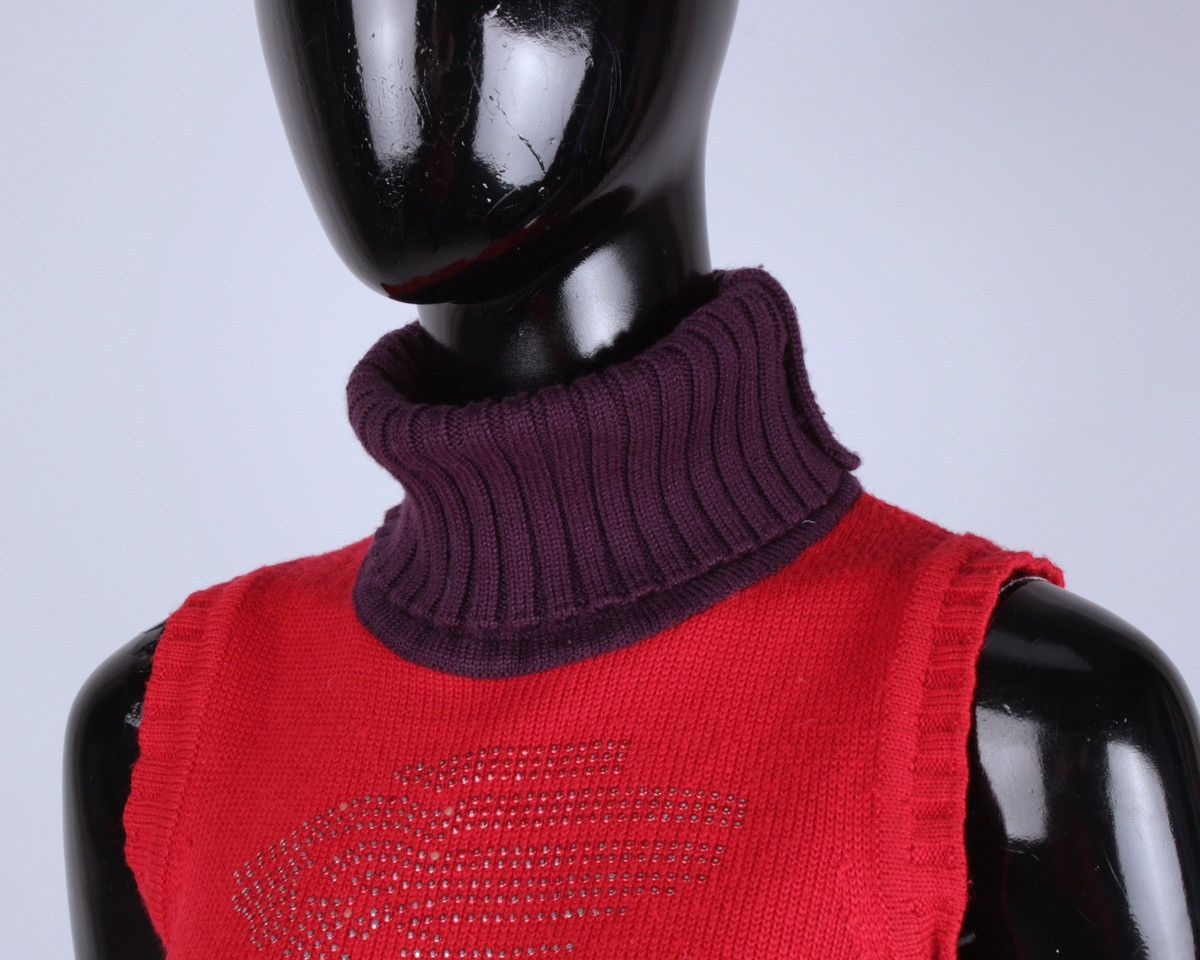 Designer × Versace × Vintage VERSACE Sport Vintage Wool Sleeve Less Sweater High Neck Size S / US 4 / IT 40 - 10 Thumbnail
