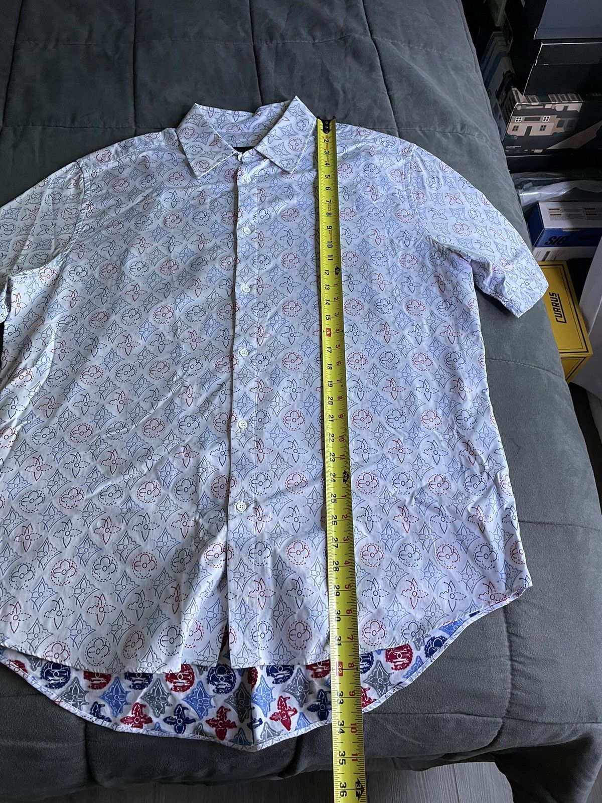 Louis Vuitton Louis Vuitton Multicolor Monogram Oxford Shirt Size US XXL / EU 58 / 5 - 6 Thumbnail