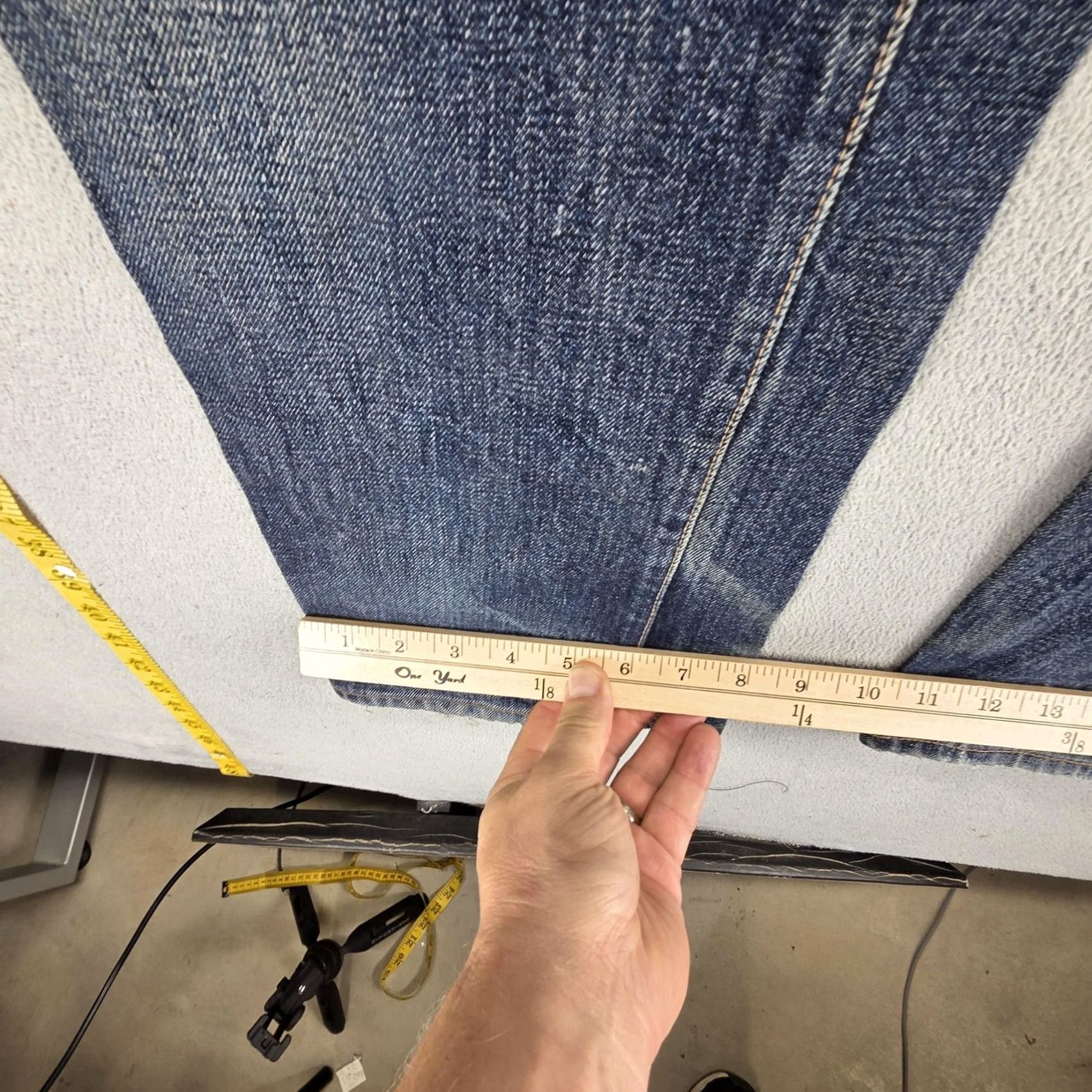 Studio D'Artisan Studio D Artisan Jeans Mens 31x31 SD-103 Selvedge Thrashed Whiskers Honeycomb Size US 31 - 5 Thumbnail