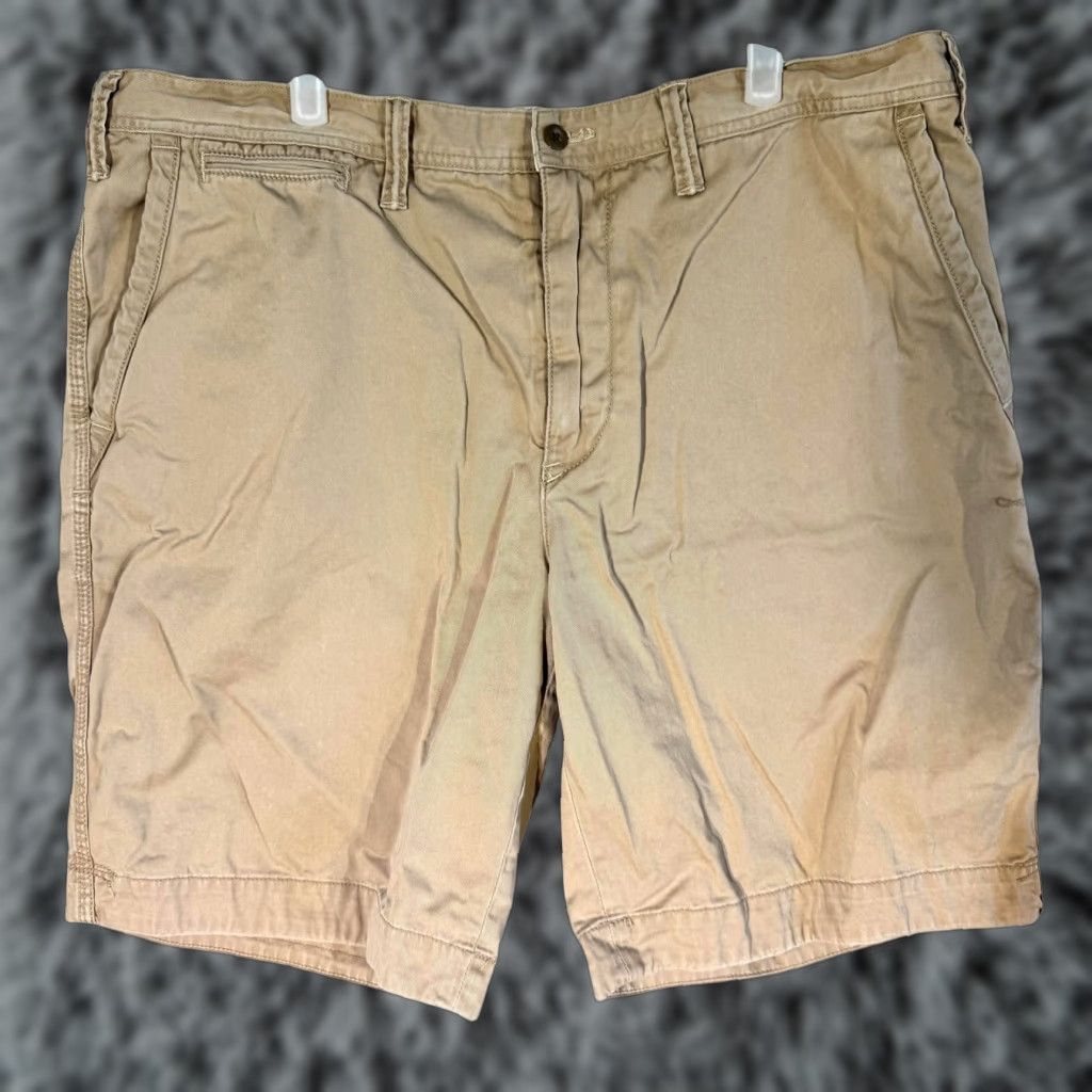 Polo Ralph Lauren Polo Ralph Lauren Shorts Mens 40 Tan Relaxed Fit Chino Embroidered Logo Pocket Zipper Pockets Classic Polo Embroidered Size US L / EU 52-54 / 3 - 1 Thumbnail
