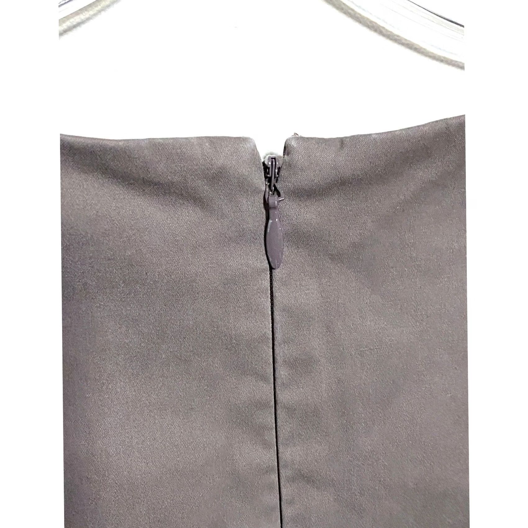 Ann Taylor VINTAGE Loft Sleeveless Brown Dress Sz 0 Sheath Office Workwear Capsule Knee Length - Ann Taylor LOFT Womens Dress Size XS / US 0-2 / IT 36-38 - 4 Thumbnail