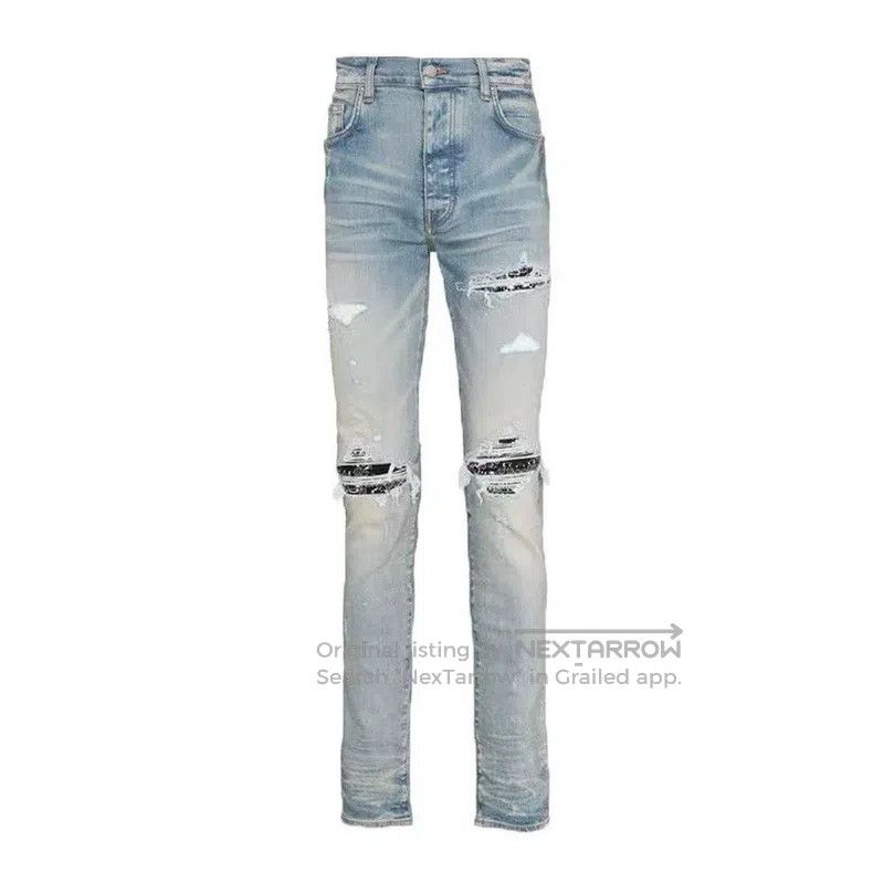 Amiri Amiri Casual flower slim denim jeans Size US 32 / EU 48 - 1 Thumbnail