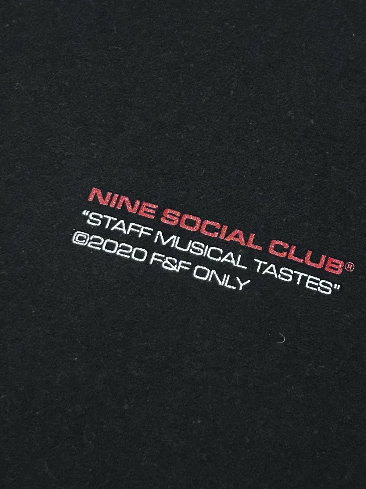 Rap Tees Nine Social Club “Staff Musical Tastes” 2020 Exclusive Size US L / EU 52-54 / 3 - 9 Thumbnail