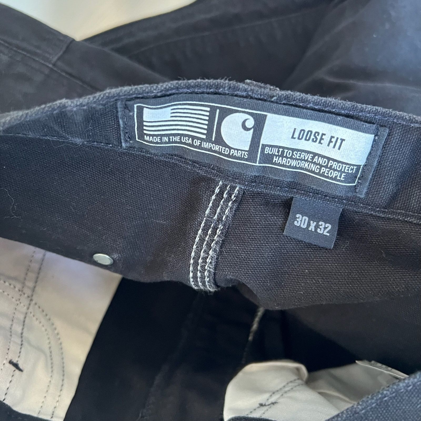 Carhartt × Vintage Carhartt black double knee work wear carpenter pants Size US 28 / EU 44 - 6 Thumbnail
