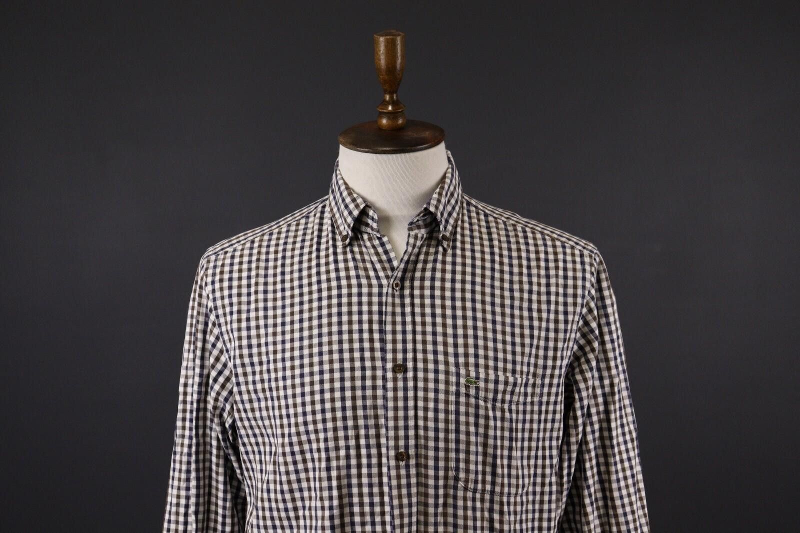 Lacoste Lacoste Multicolor Check Button Down Shirt Size 41 Size US M / EU 48-50 / 2 - 2 Thumbnail