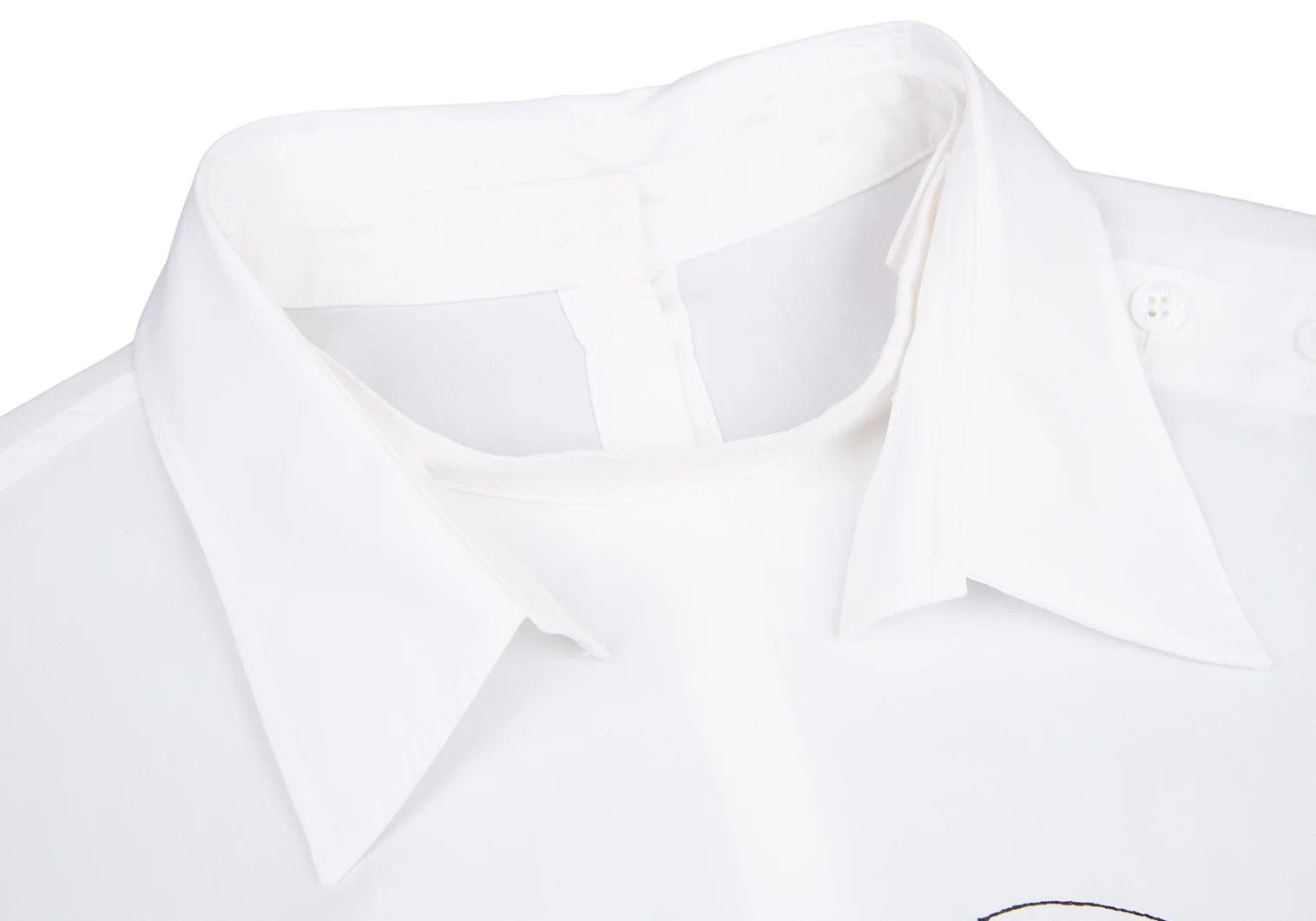 Yohji Yamamoto Yohji Yamamoto Double-Faced Embroidered Shirt White Size US S / EU 44-46 / 1 - 3 Thumbnail