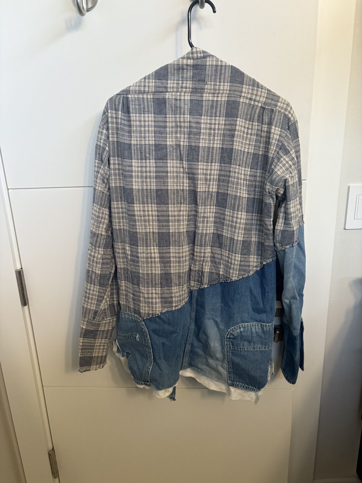 Greg Lauren Greg Lauren 50/50 Ivory Homesfun Flannel Plaid Size US S / EU 44-46 / 1 - 5 Thumbnail