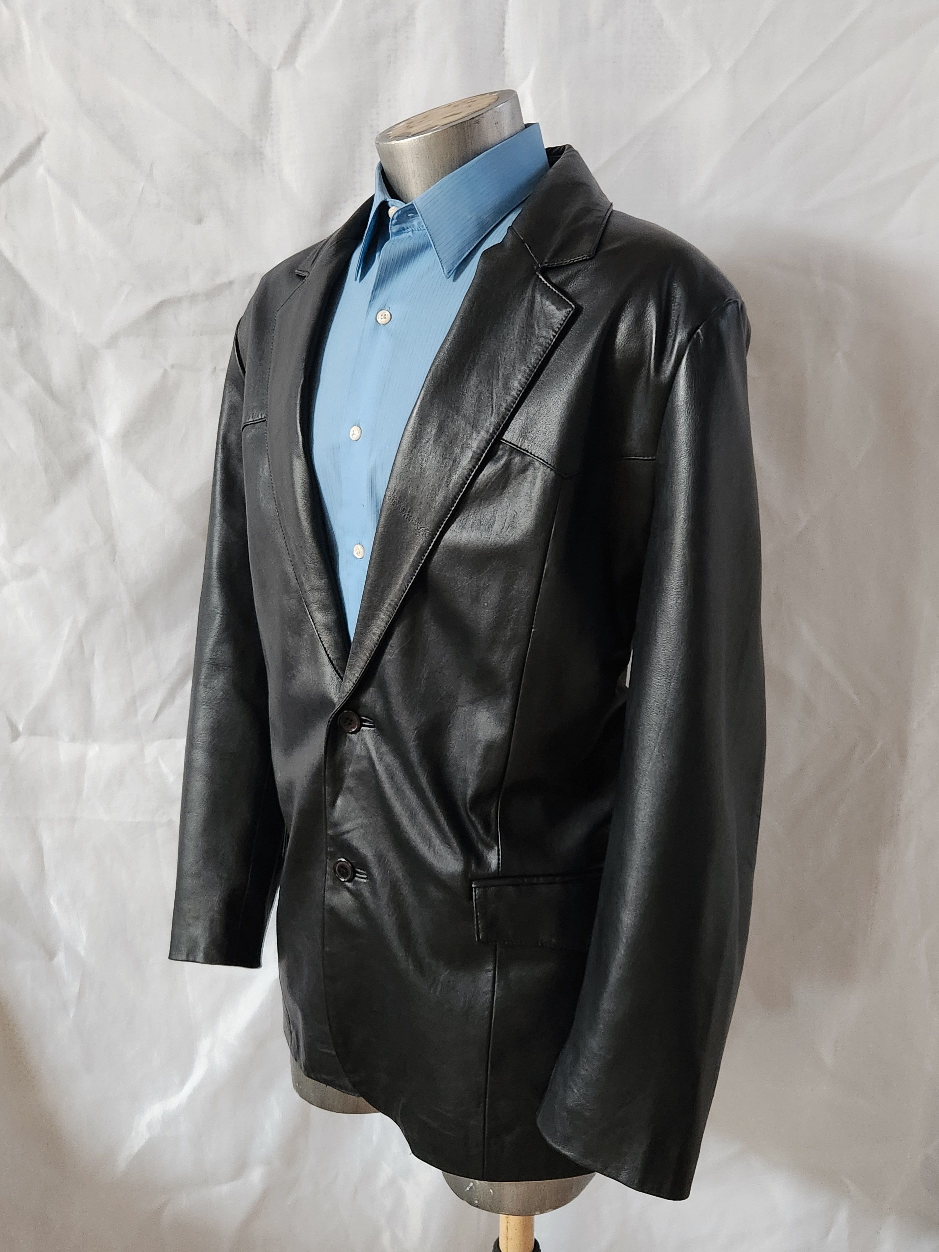 Scully buttersoft single breasted leather Size 48R - 3 Thumbnail