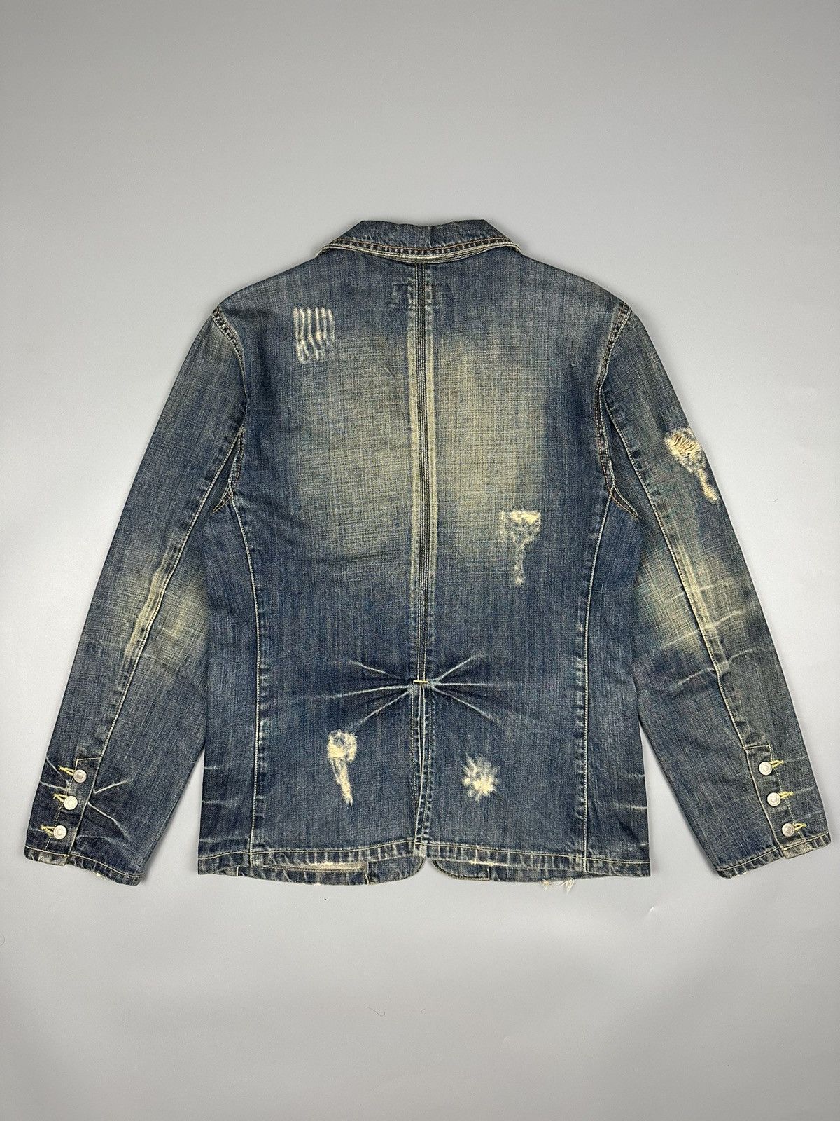 Vanquish 🔥Rare🔥Vintage Vanquish Denim Blazer Size US S / EU 44-46 / 1 - 2 Thumbnail