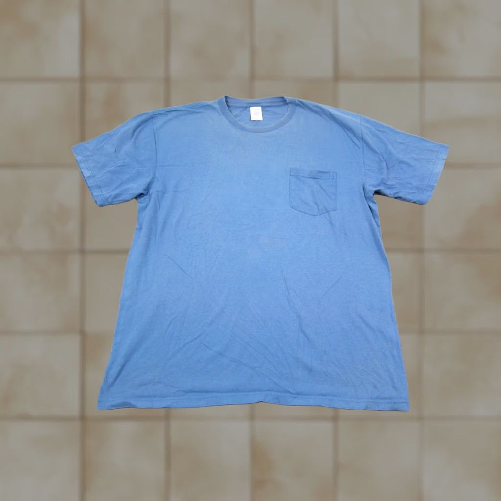 Vintage VINTAGE Towncraft Shirt Large L Blue Cotton Blank Pocket Y2K 90s Casual Mens Size US L / EU 52-54 / 3 - 1 Thumbnail