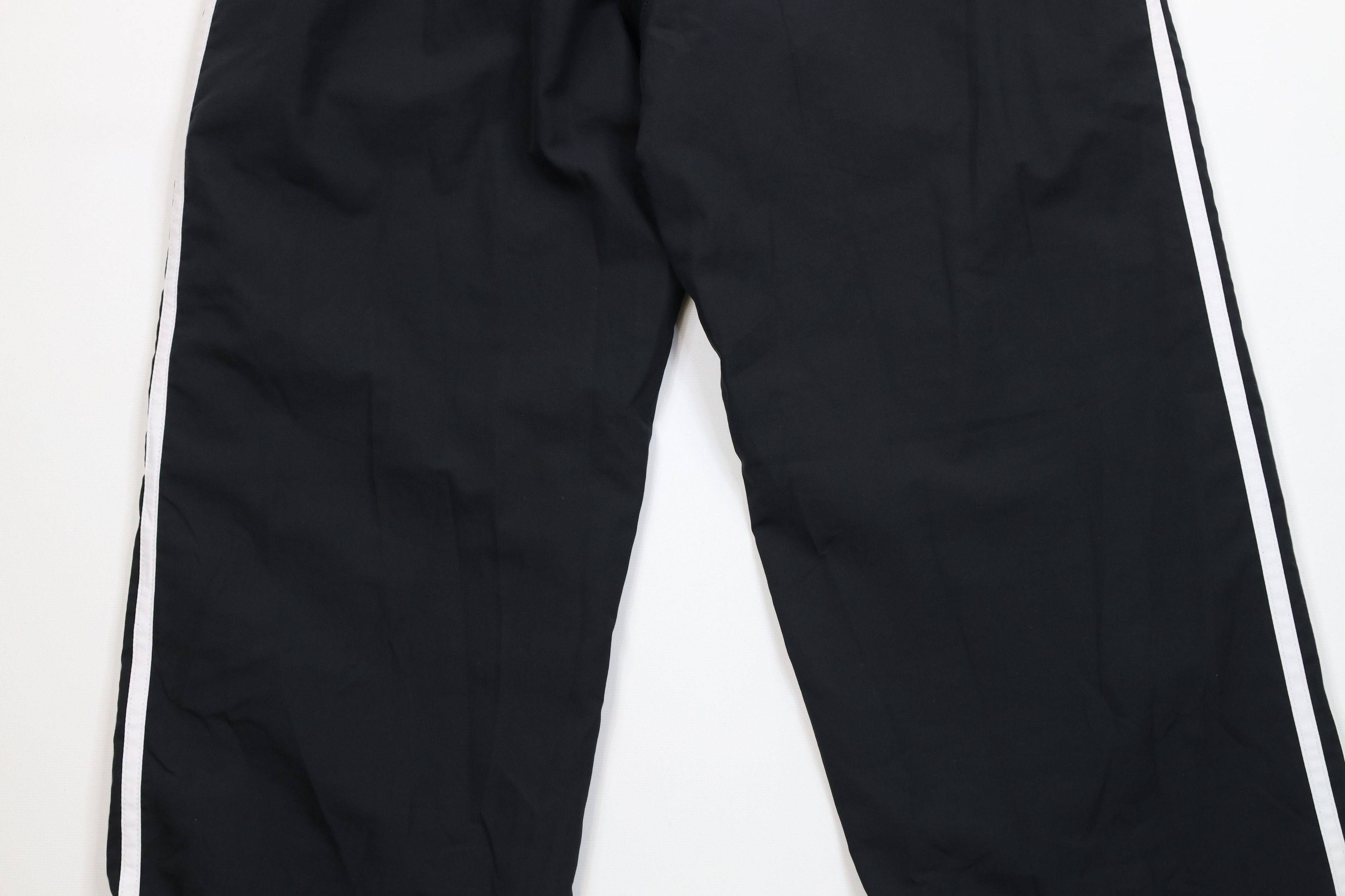 Adidas Vintage Y2K Adidas Striped Lined Windbreaker Pants Black Size 32" / US 10 / IT 46 - 14 Thumbnail