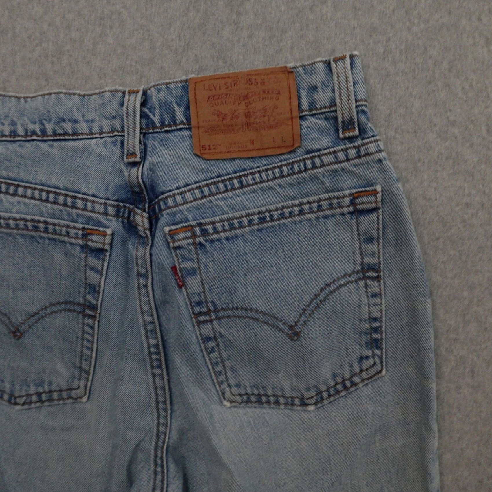 Levi's VINTAGE Levi's 512 Jeans Women 11 LONG (11X32) High Waist Tapered Leg 90s Blue Mens Womens Girls Size 32" / US 10 / IT 46 - 6 Thumbnail