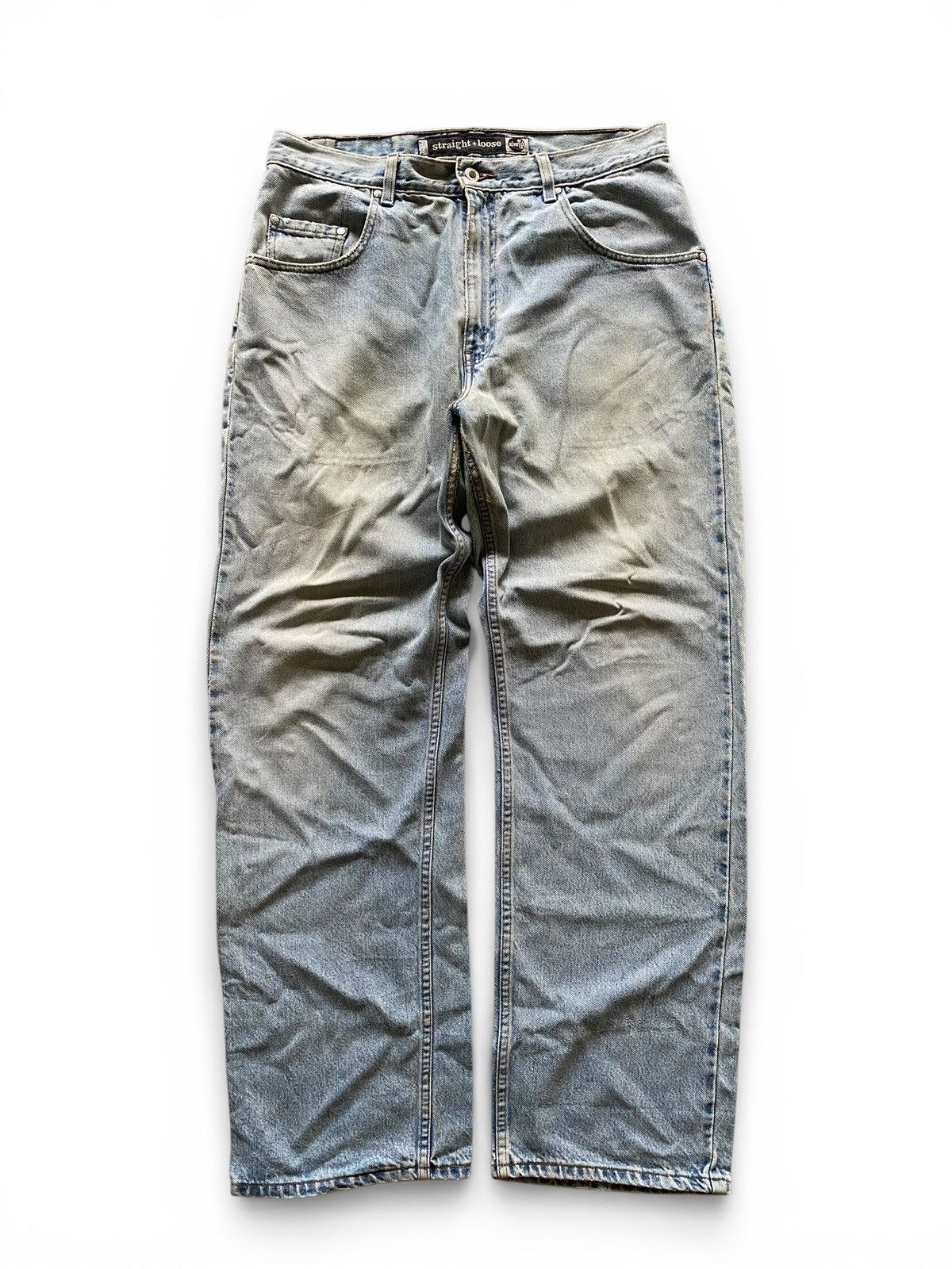 Levi's Vintage 90’s Distressed Levis Silvertab Straight Loose blue Size US 34 / EU 50 - 1 Thumbnail