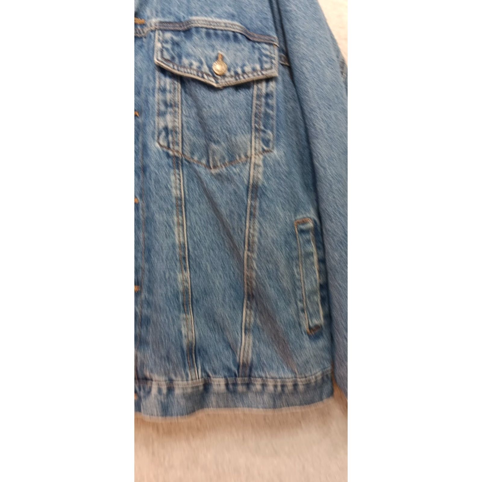 Doublet VINTAGE Horizon Jacket Coat XL Denim Medium Wash Back Button Lined Outerwear Men Varsity 90s Size US XL / EU 56 / 4 - 5 Thumbnail