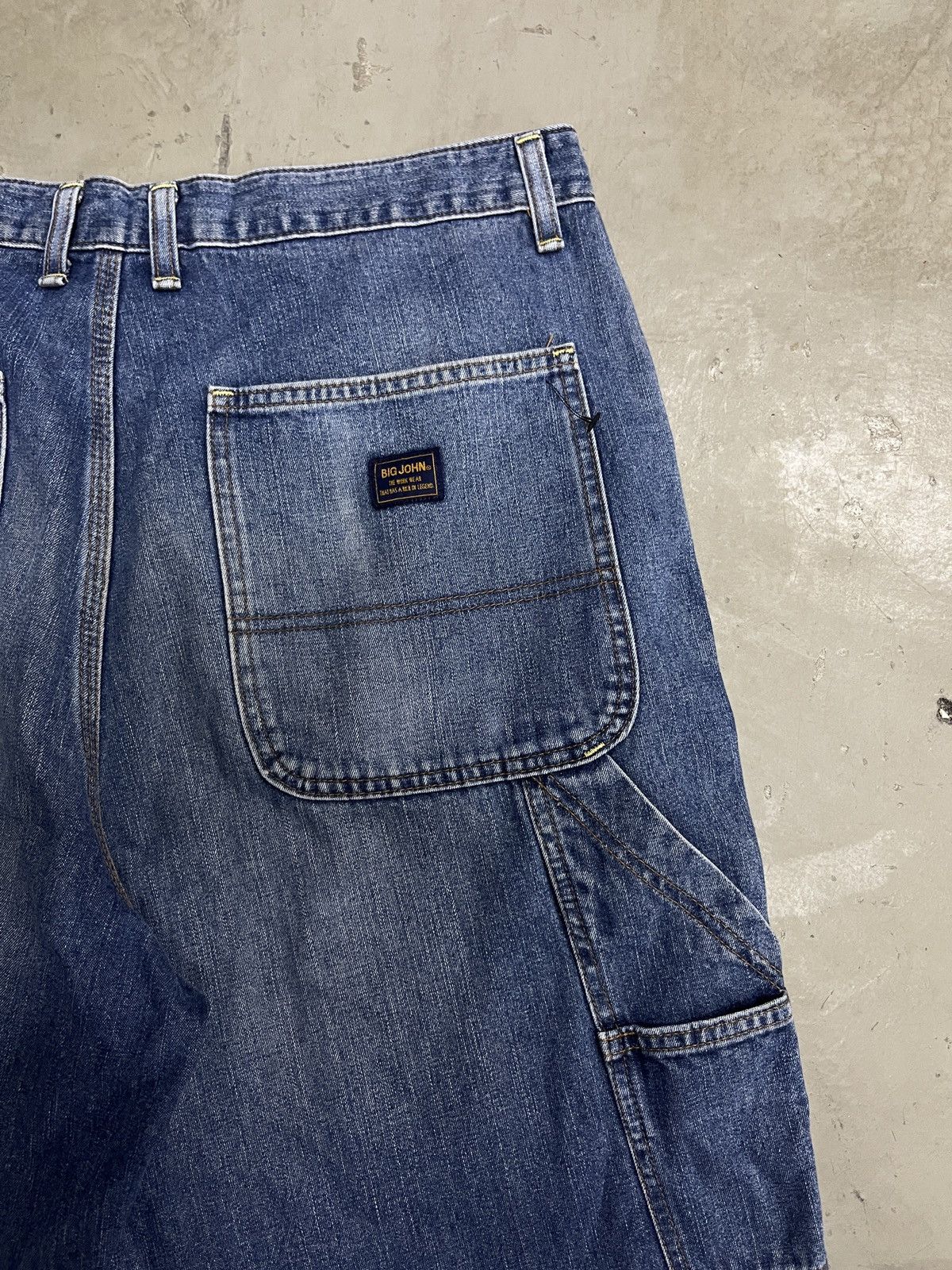Big John × Japanese Brand × Jean 90s Vintage Big John Carpenter Shorts Denim Size US 34 / EU 50 - 3 Thumbnail