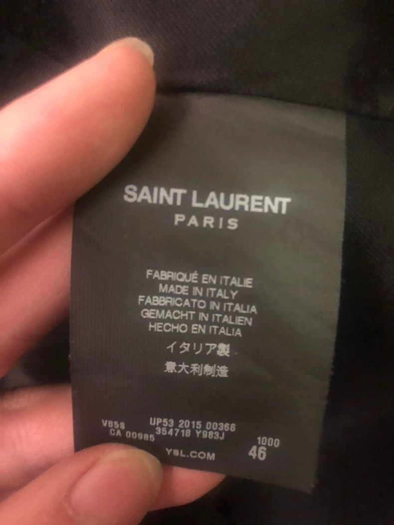 Saint Laurent Paris Saint Laurent Classic Black Baseball Jacket- Size US M / EU 48-50 / 2 - 3 Thumbnail