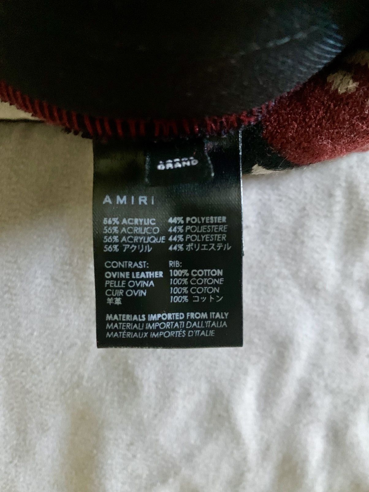 Amiri AMIRI Leather-Trimmed Bandana Print Fleece Sweatpants Size US 34 / EU 50 - 7 Thumbnail