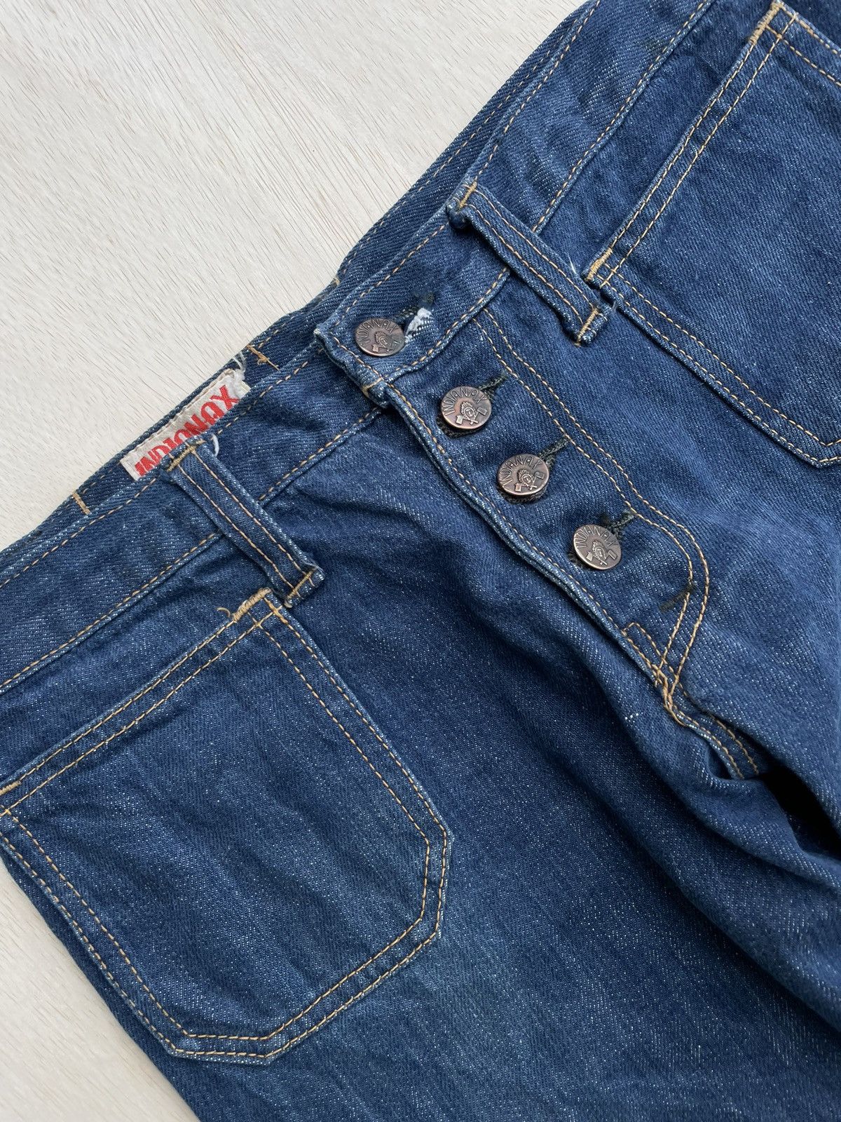 If Six Was Nine × Japanese Brand × Vintage Vintage Flare Indianax Jeans Bootcut Size 30" / US 8 / IT 44 - 5 Thumbnail